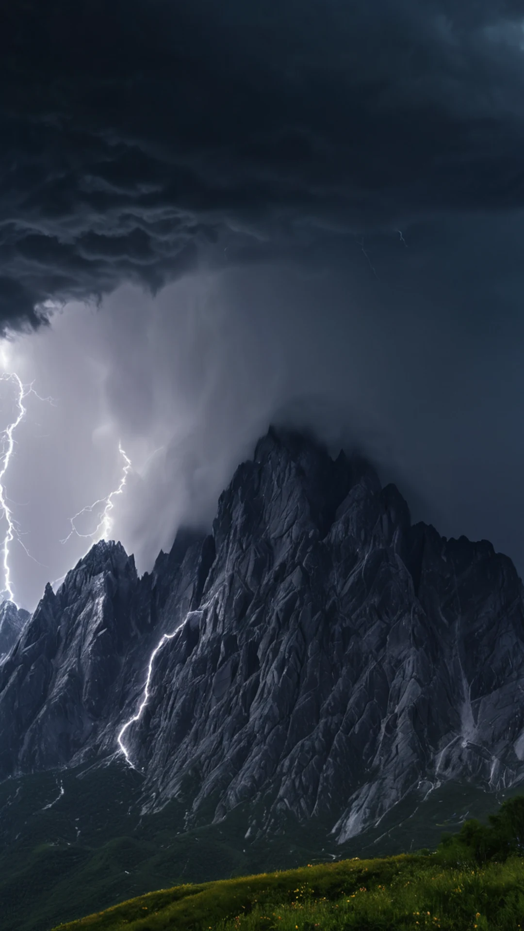 Dramatic Mountain Storm - free Phone mountain wallpaper for phone