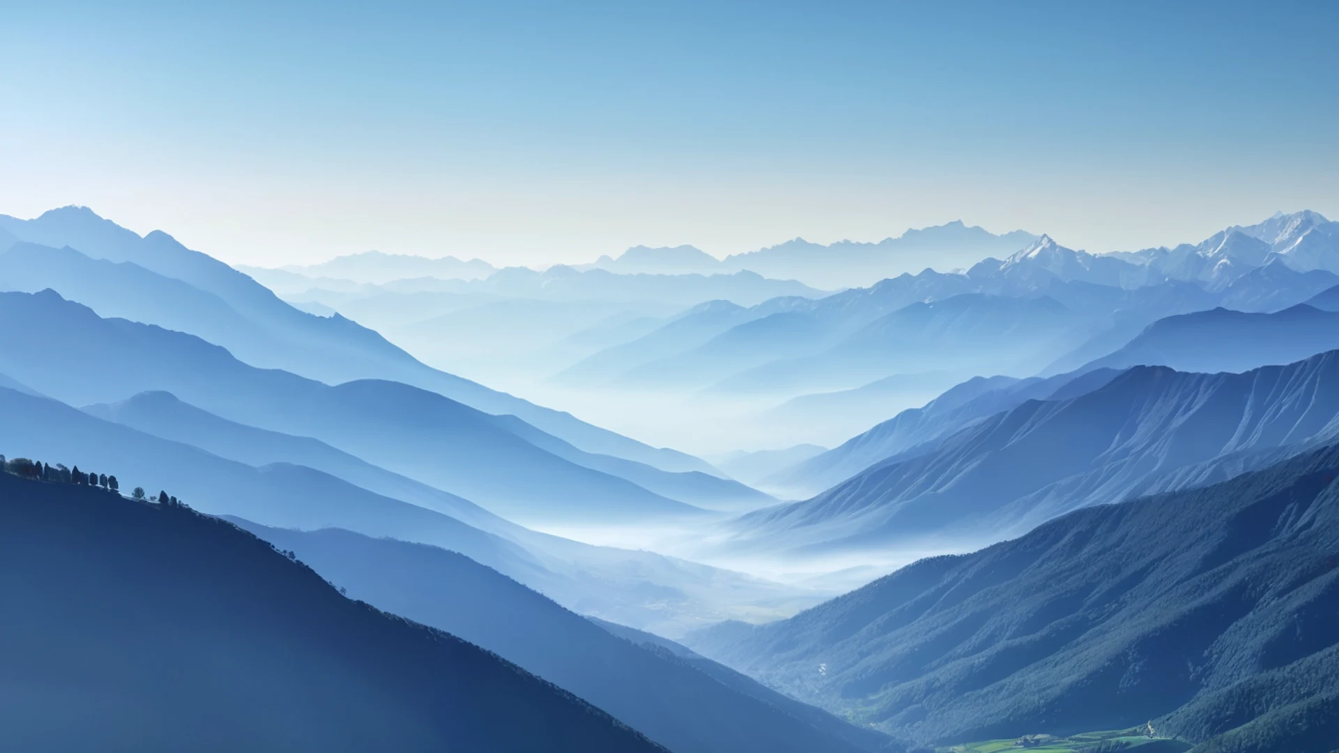 Misty Mountain Valley - free hd mountain wallpaper for desktop