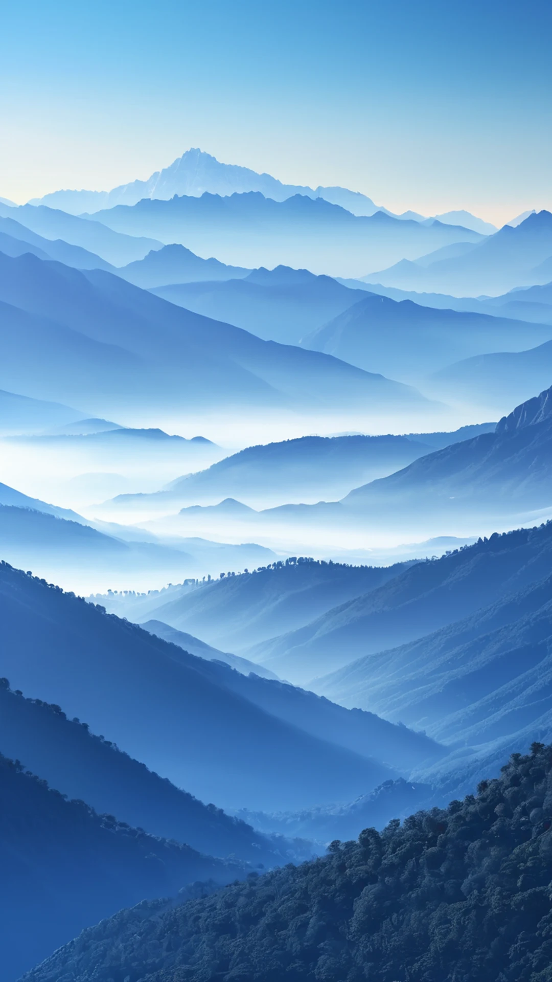 Misty Mountain Valley - free Phone mountain wallpaper for phone