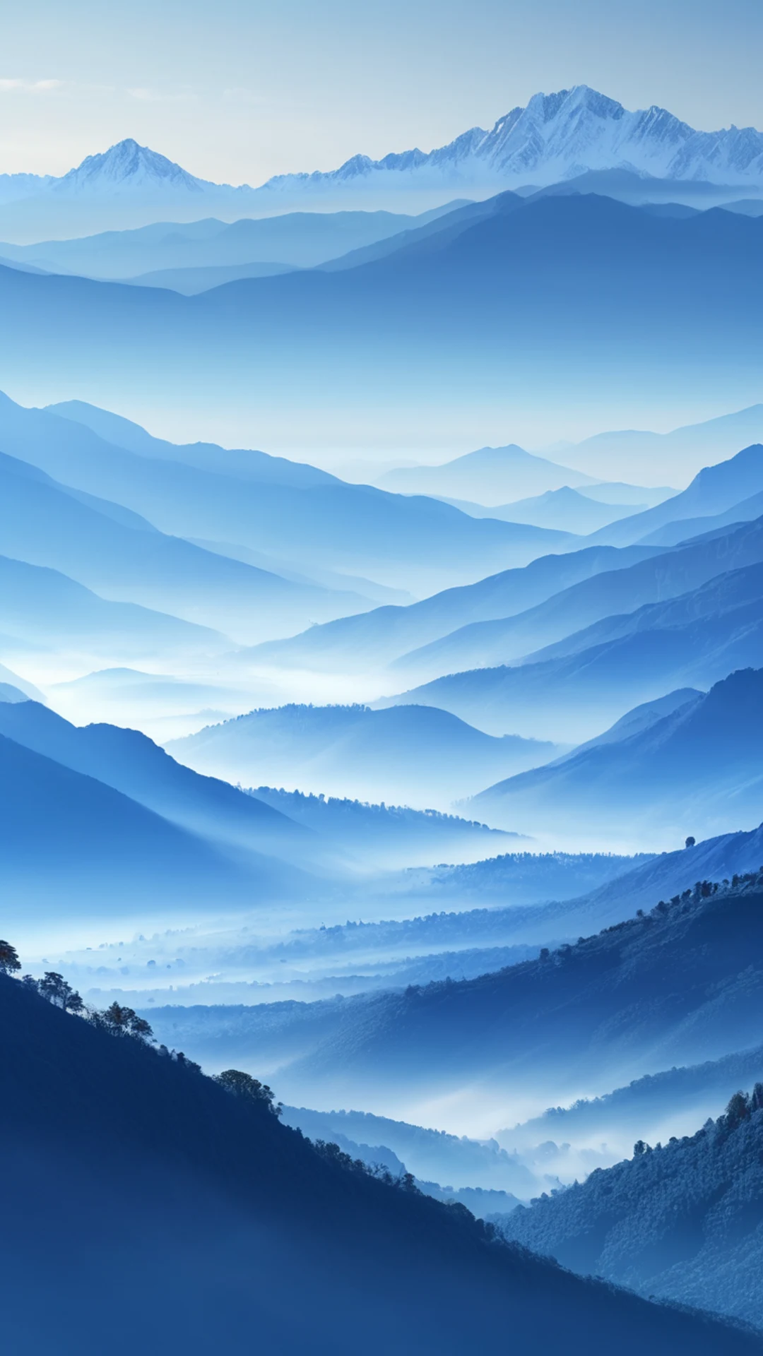 Misty Mountain Valley - free Phone mountain wallpaper for phone