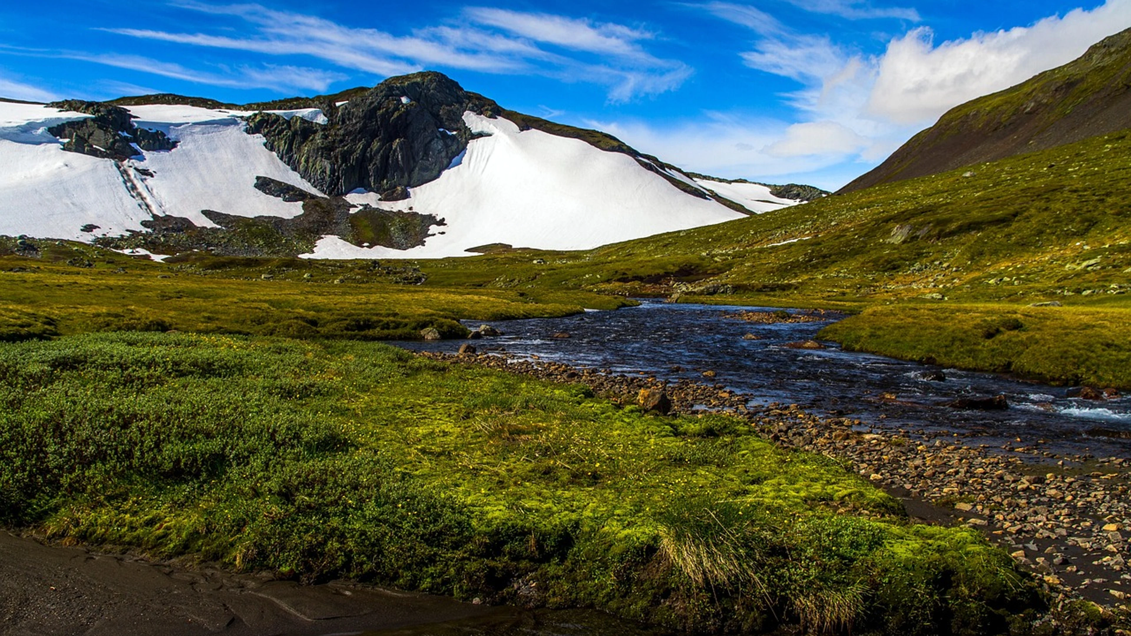 Mountain creek grass - free 4K Ultra HD mountain wallpaper for desktop