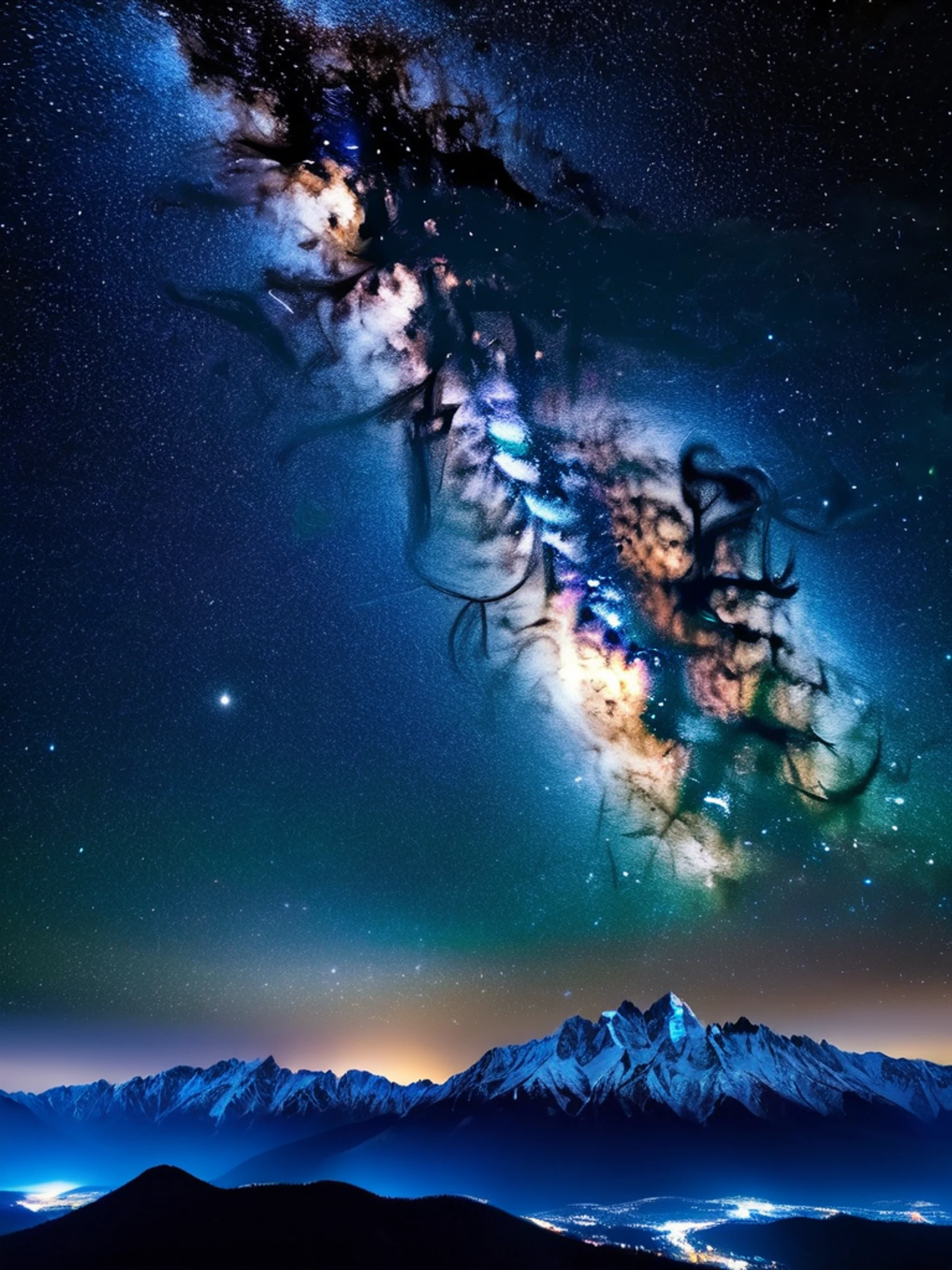 Mountain Starry Night - free Tablet mountain wallpaper for phone