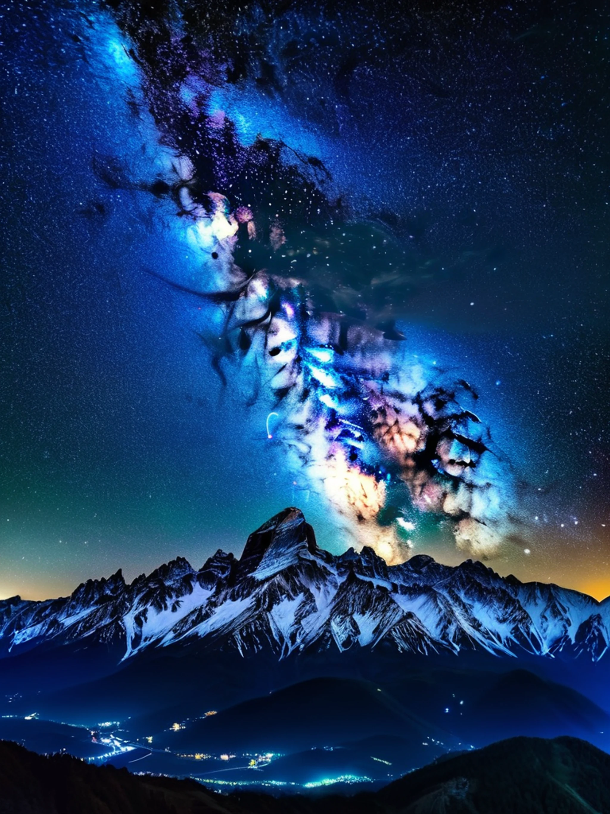 Mountain Starry Night - free Tablet mountain wallpaper for phone