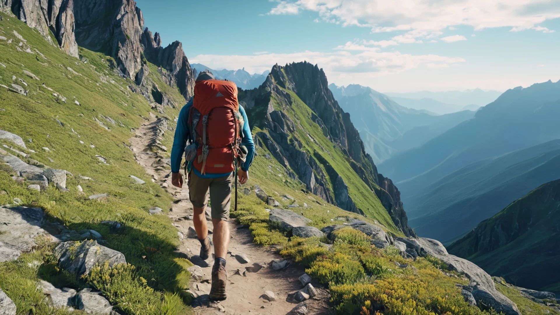 Mountain Trail Adventure - free hd mountain wallpaper for desktop