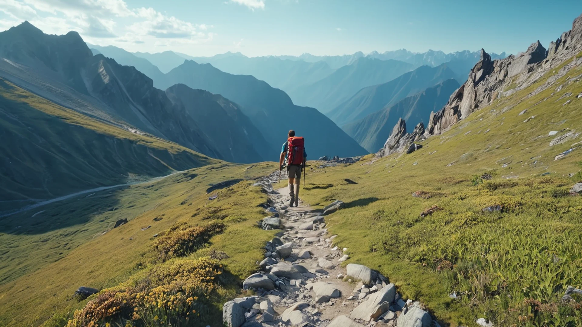 Mountain Trail Adventure - free hd mountain wallpaper for desktop