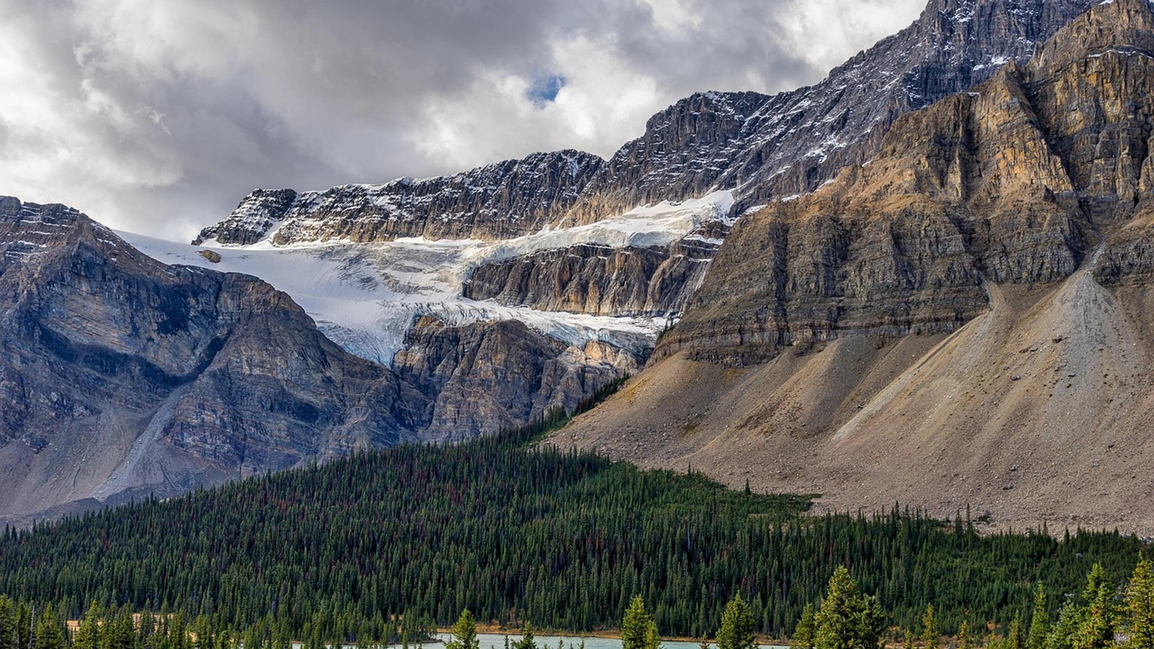 Mountains snow trees - free 4K Ultra HD mountain wallpaper for desktop
