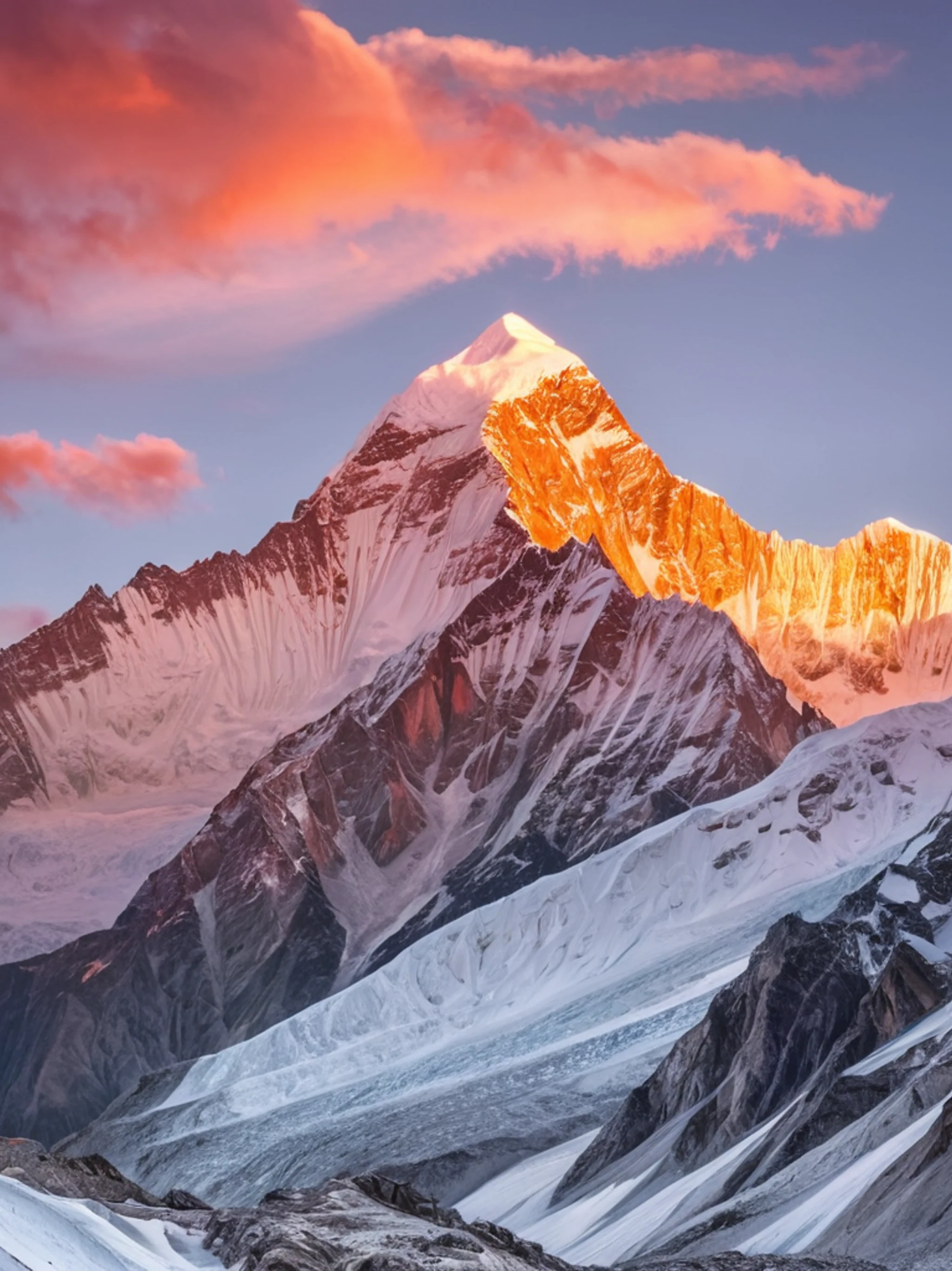 Snow Capped Peaks Sunrise - free Tablet mountain wallpaper for phone