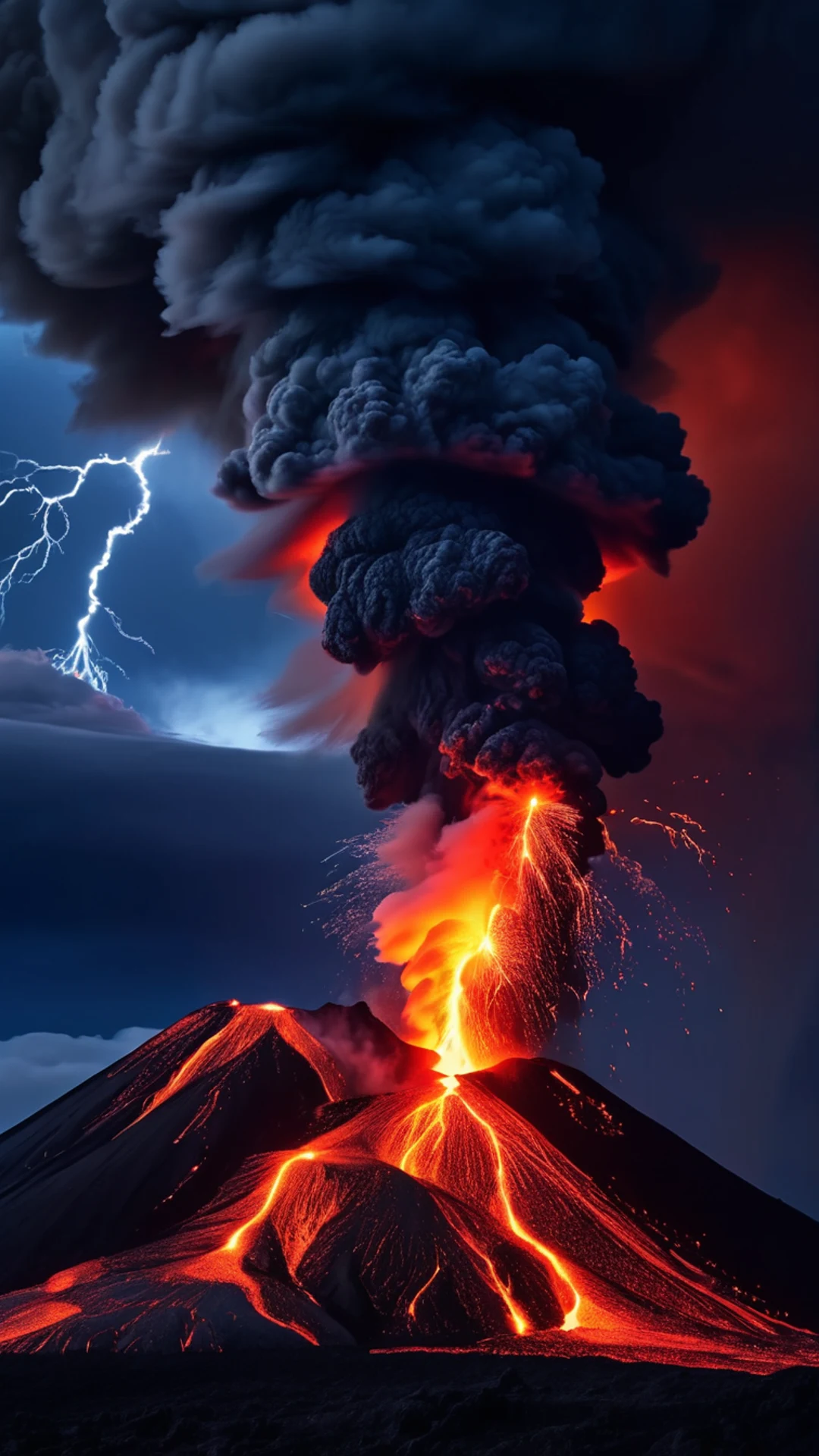 Volcanic Mountain Eruption - free Phone mountain wallpaper for phone