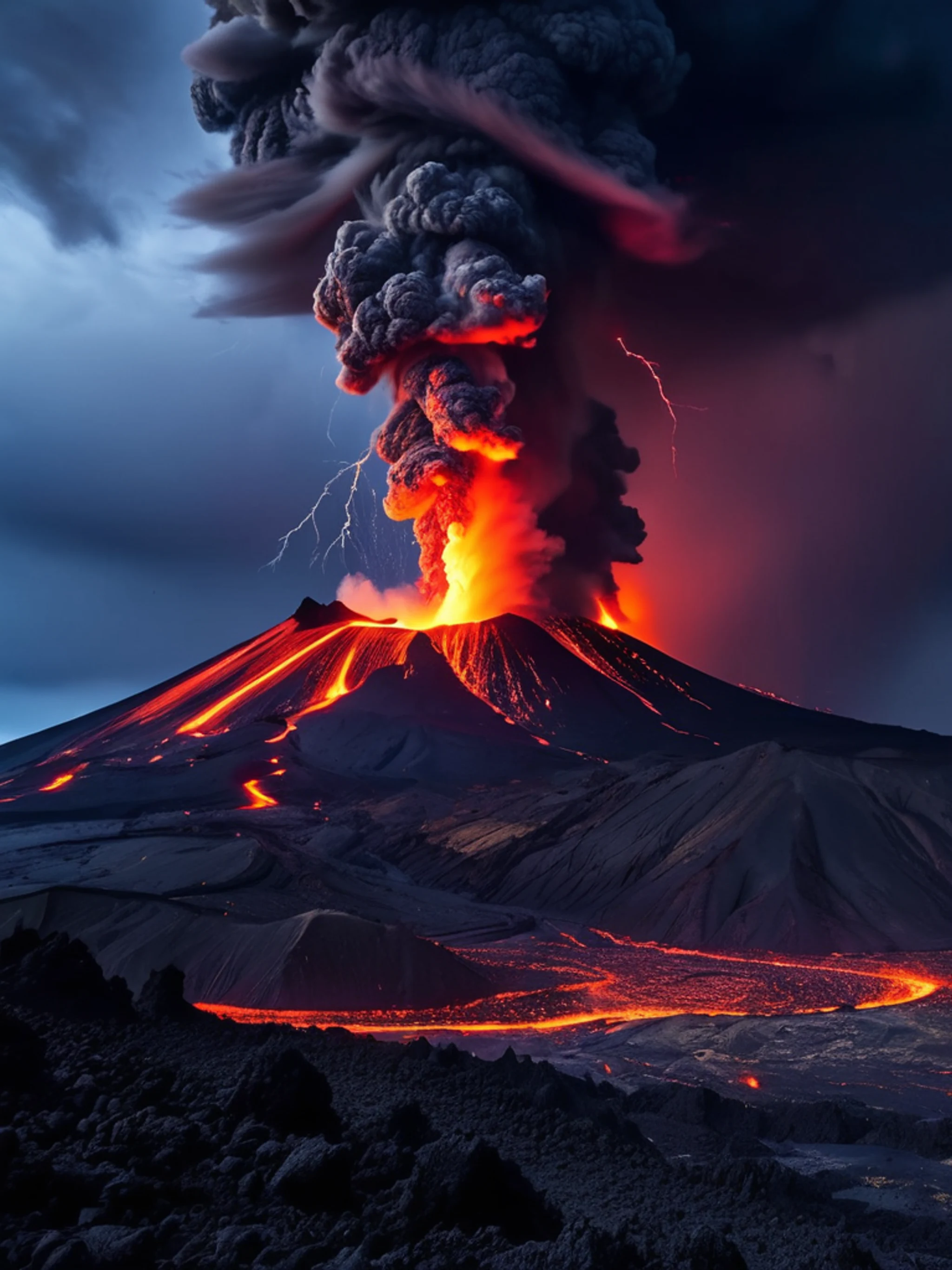 Volcanic Mountain Eruption - free Tablet mountain wallpaper for phone