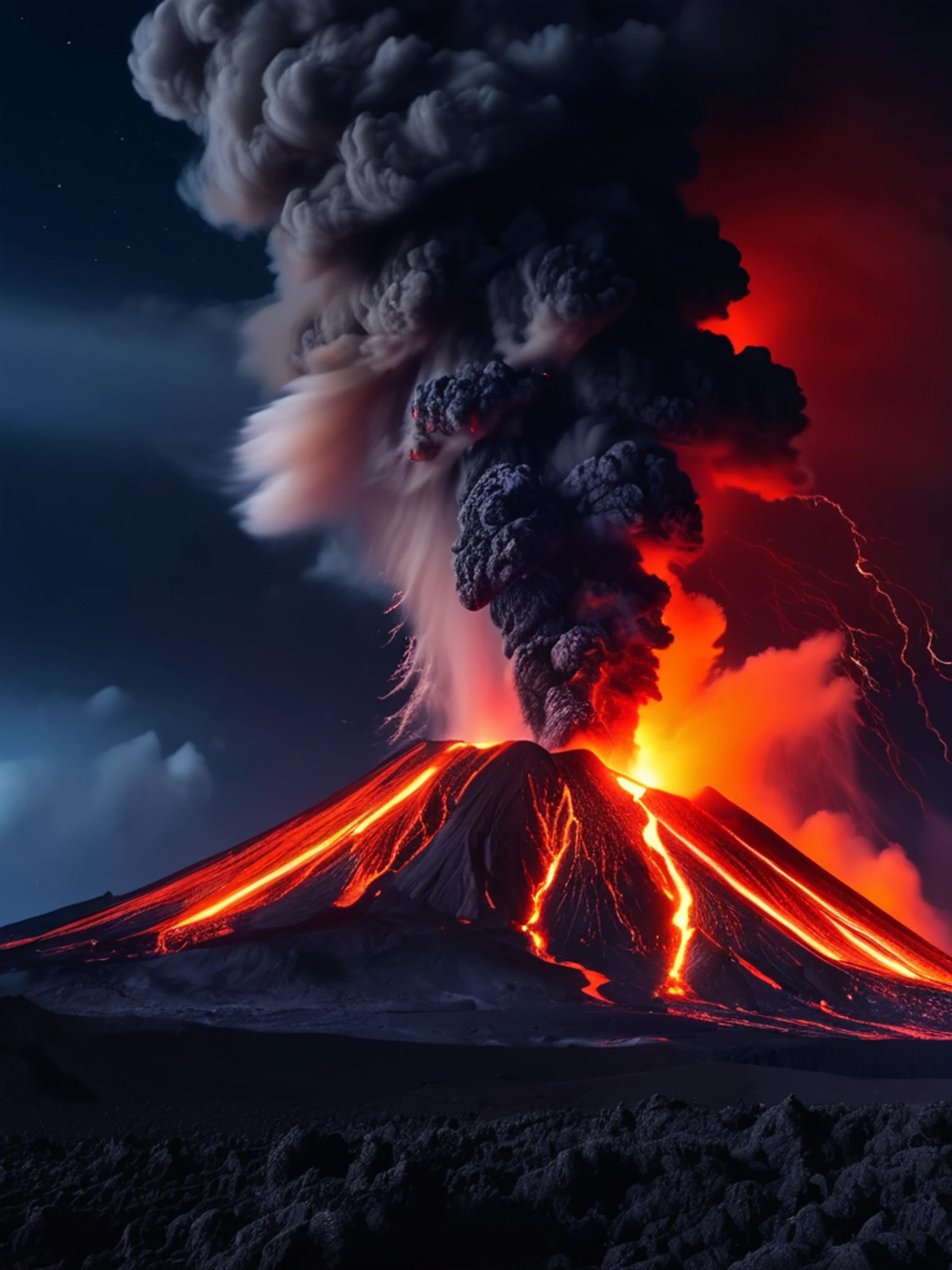 Volcanic Mountain Eruption - free Tablet mountain wallpaper for phone