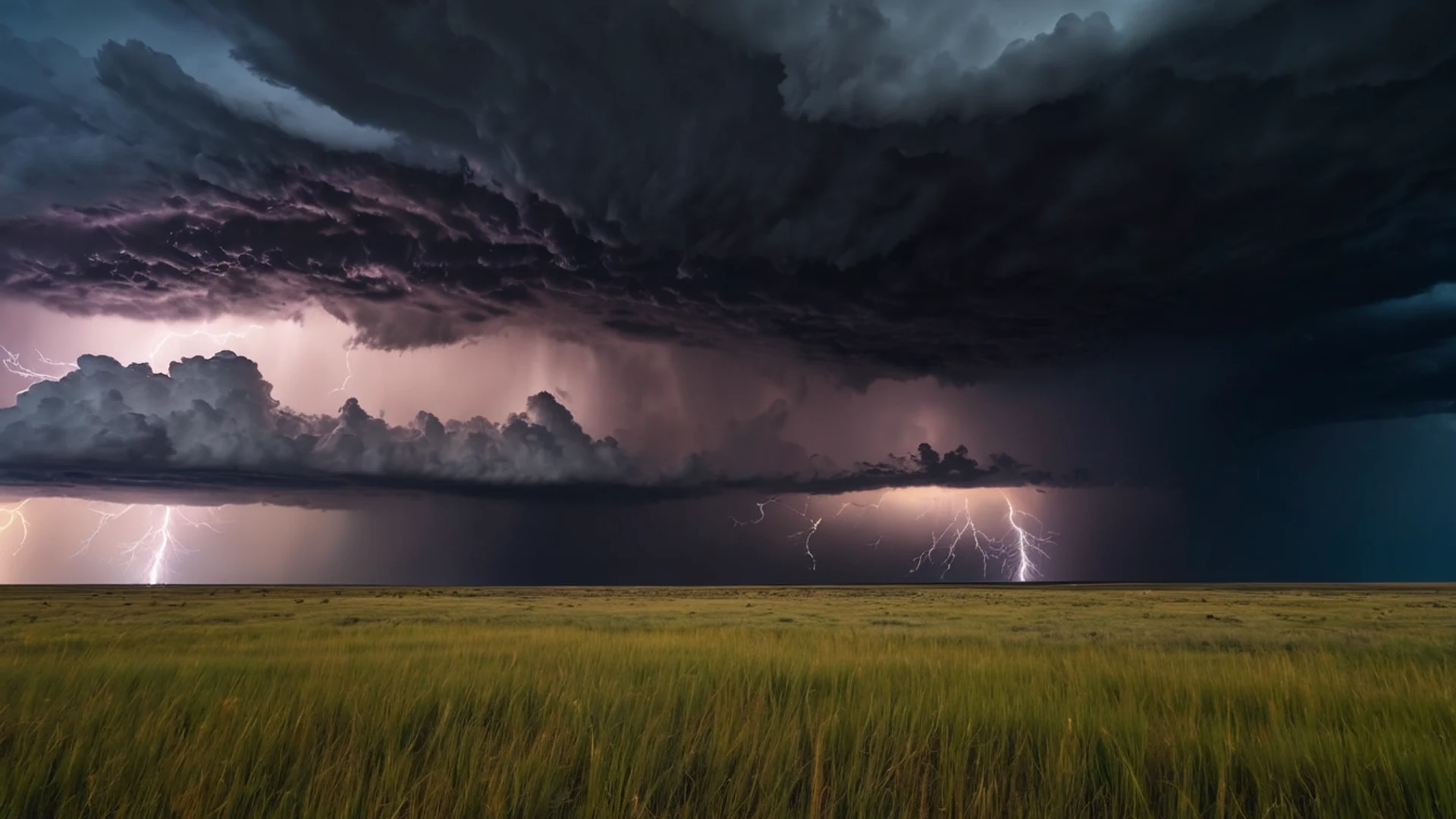 Dramatic Storm Over Prairie - free hd nature wallpaper for desktop