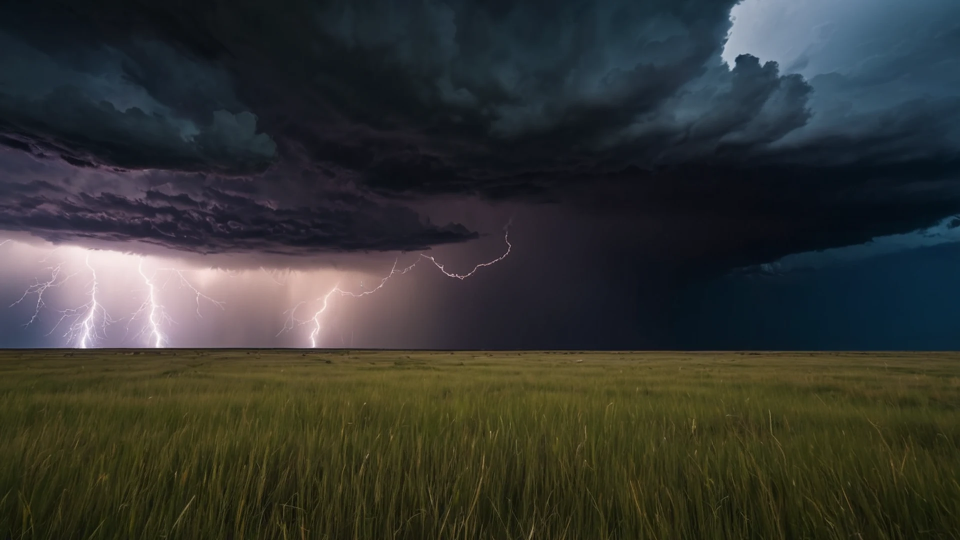 Dramatic Storm Over Prairie - free hd nature wallpaper for desktop