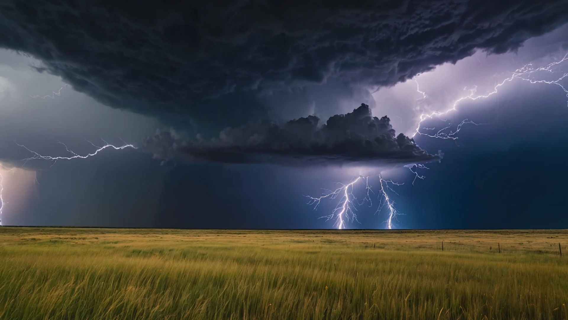 Dramatic Storm Over Prairie - free hd nature wallpaper for desktop