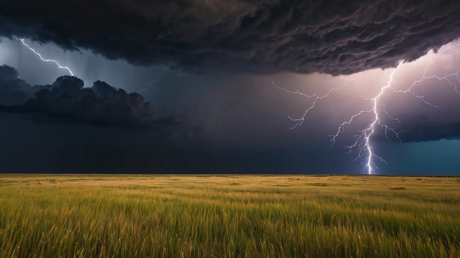 Dramatic Storm Over Prairie - free hd nature wallpaper for desktop