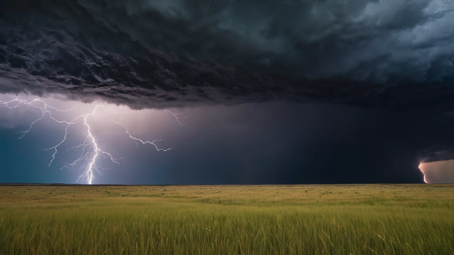 Dramatic Storm Over Prairie - free hd nature wallpaper for desktop