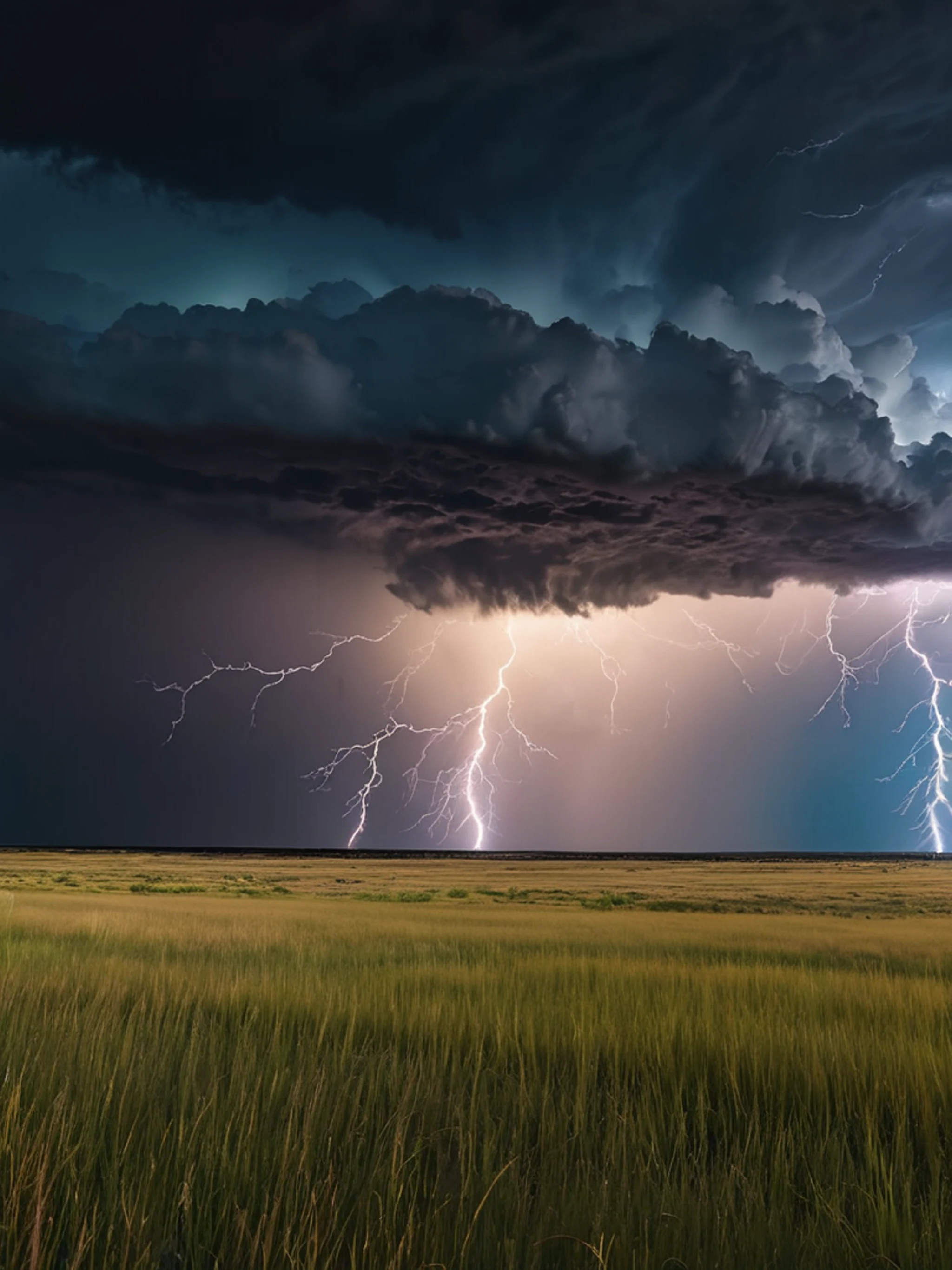 Dramatic Storm Over Prairie - free Tablet nature wallpaper for phone