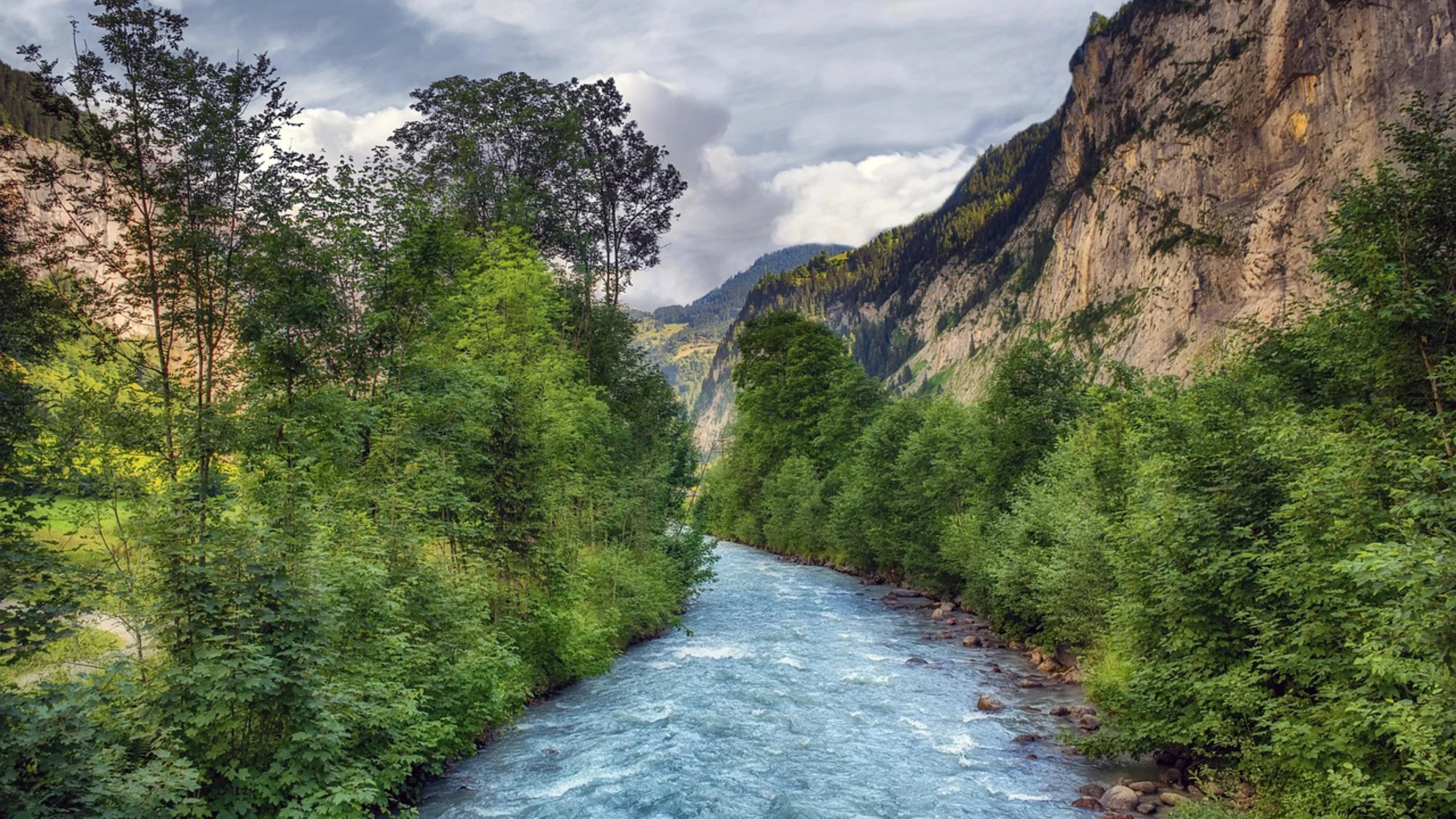 River mountain nature - free 4K Ultra HD nature wallpaper for desktop
