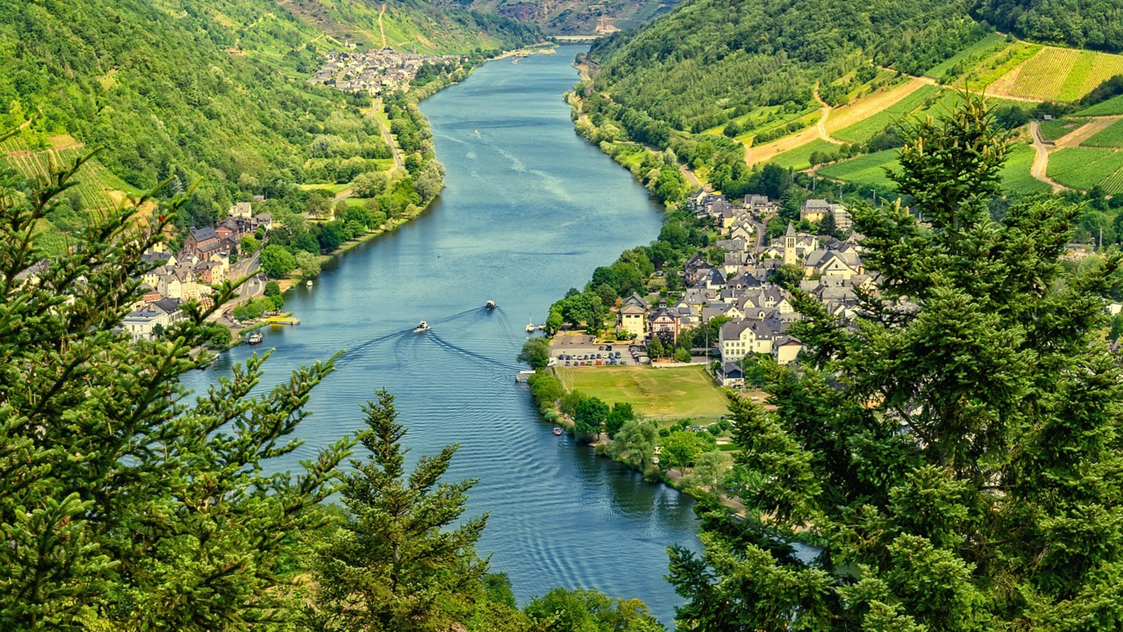 River nature mosel - free 4K Ultra HD nature wallpaper for desktop