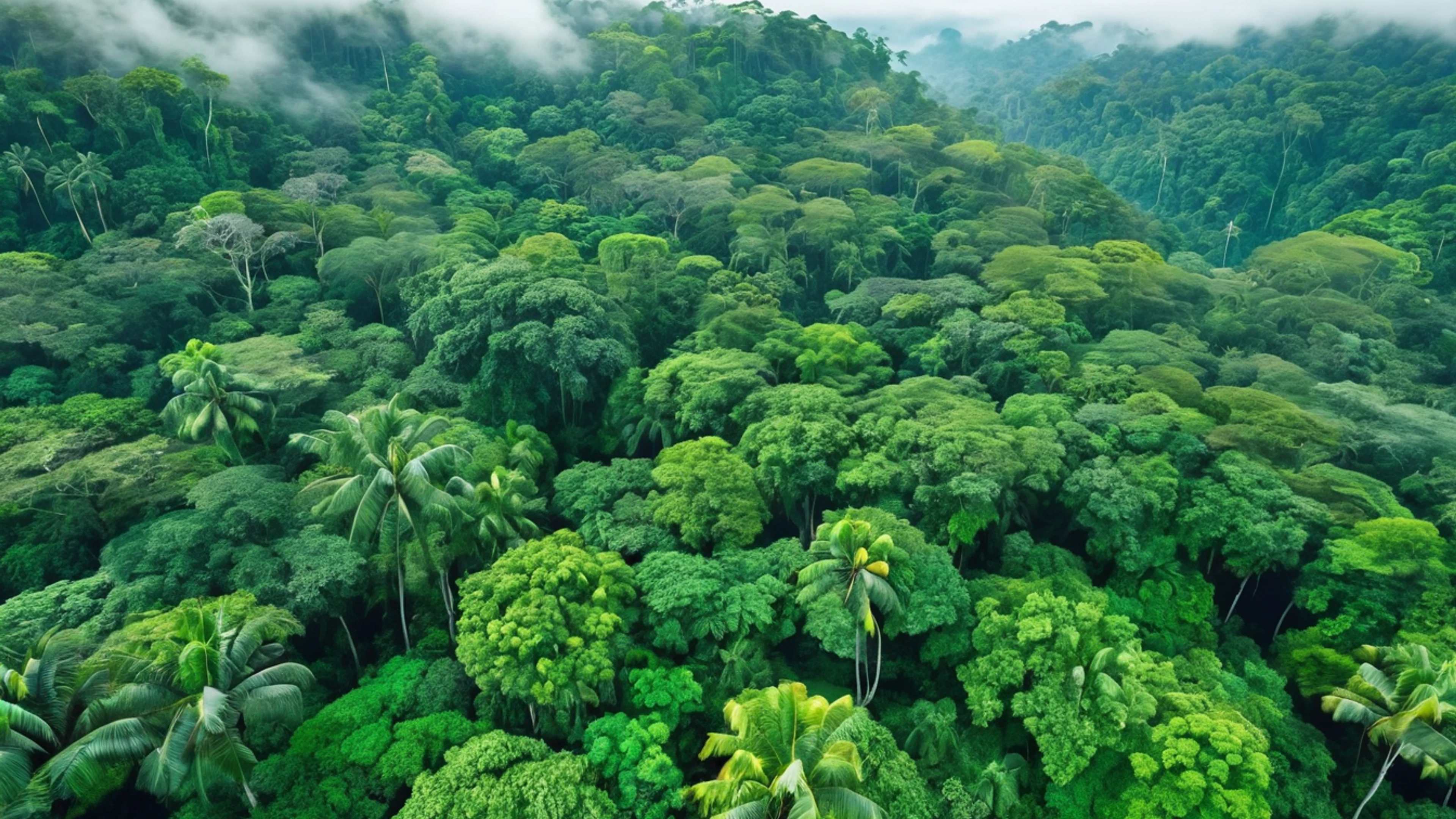 Tropical Rainforest Canopy - free 4K Ultra HD nature wallpaper for desktop