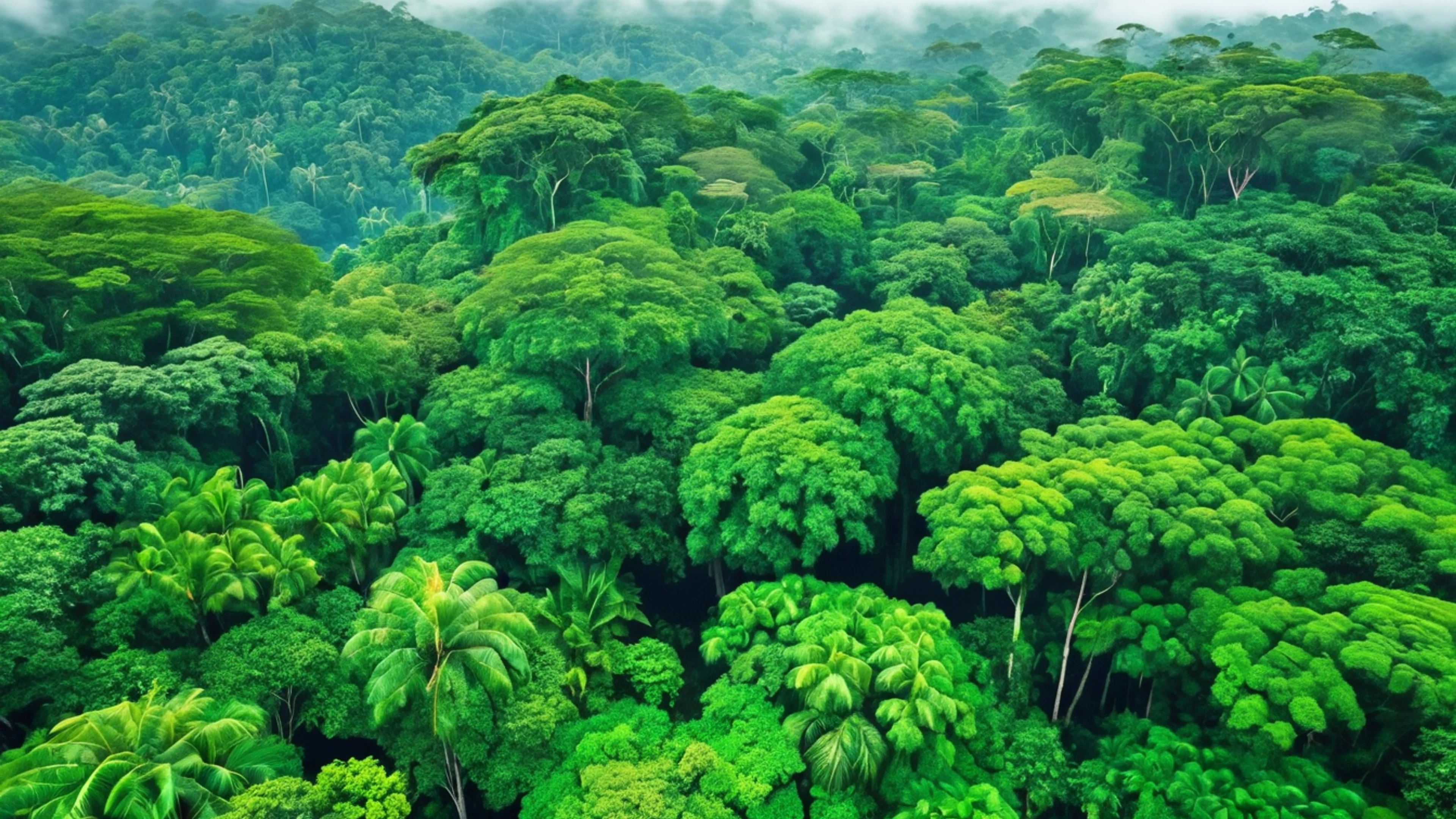 Tropical Rainforest Canopy - free 4K Ultra HD nature wallpaper for desktop