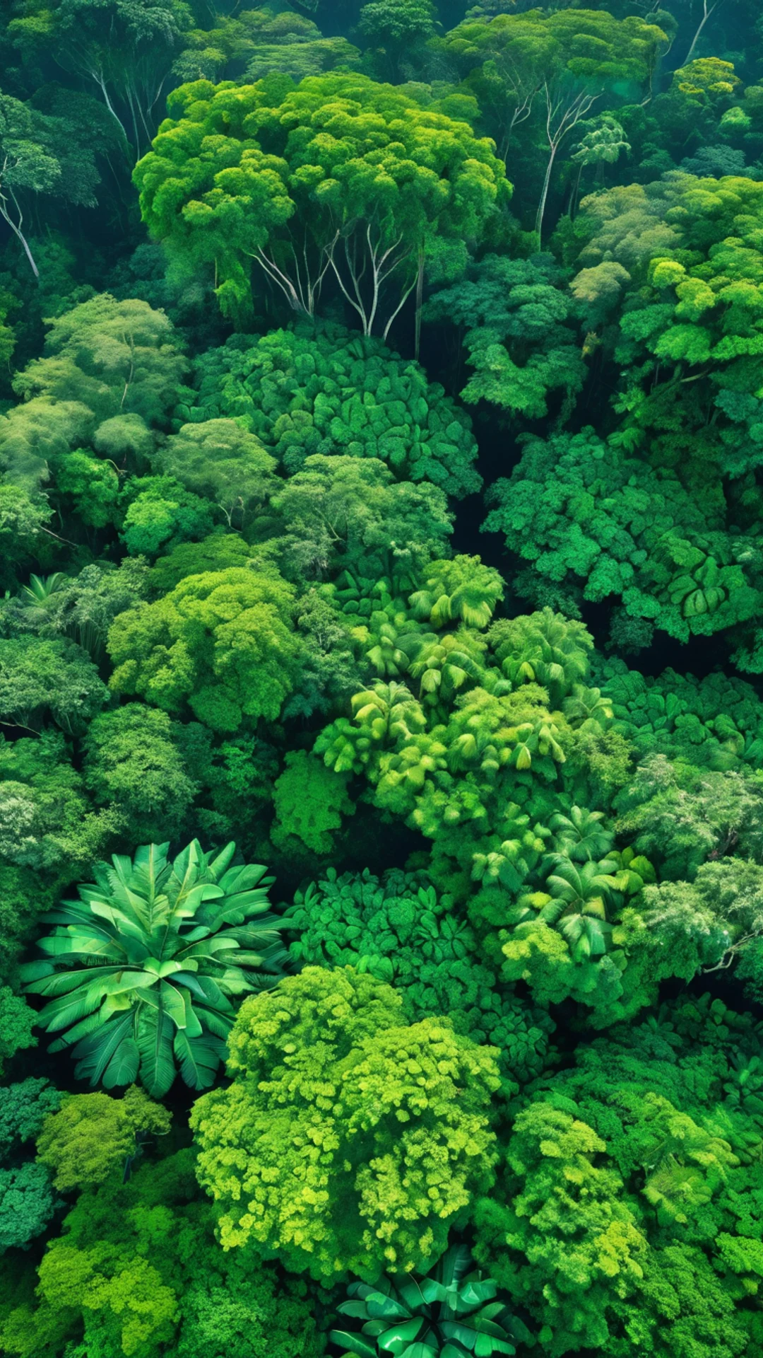 Tropical Rainforest Canopy - free Phone nature wallpaper for phone