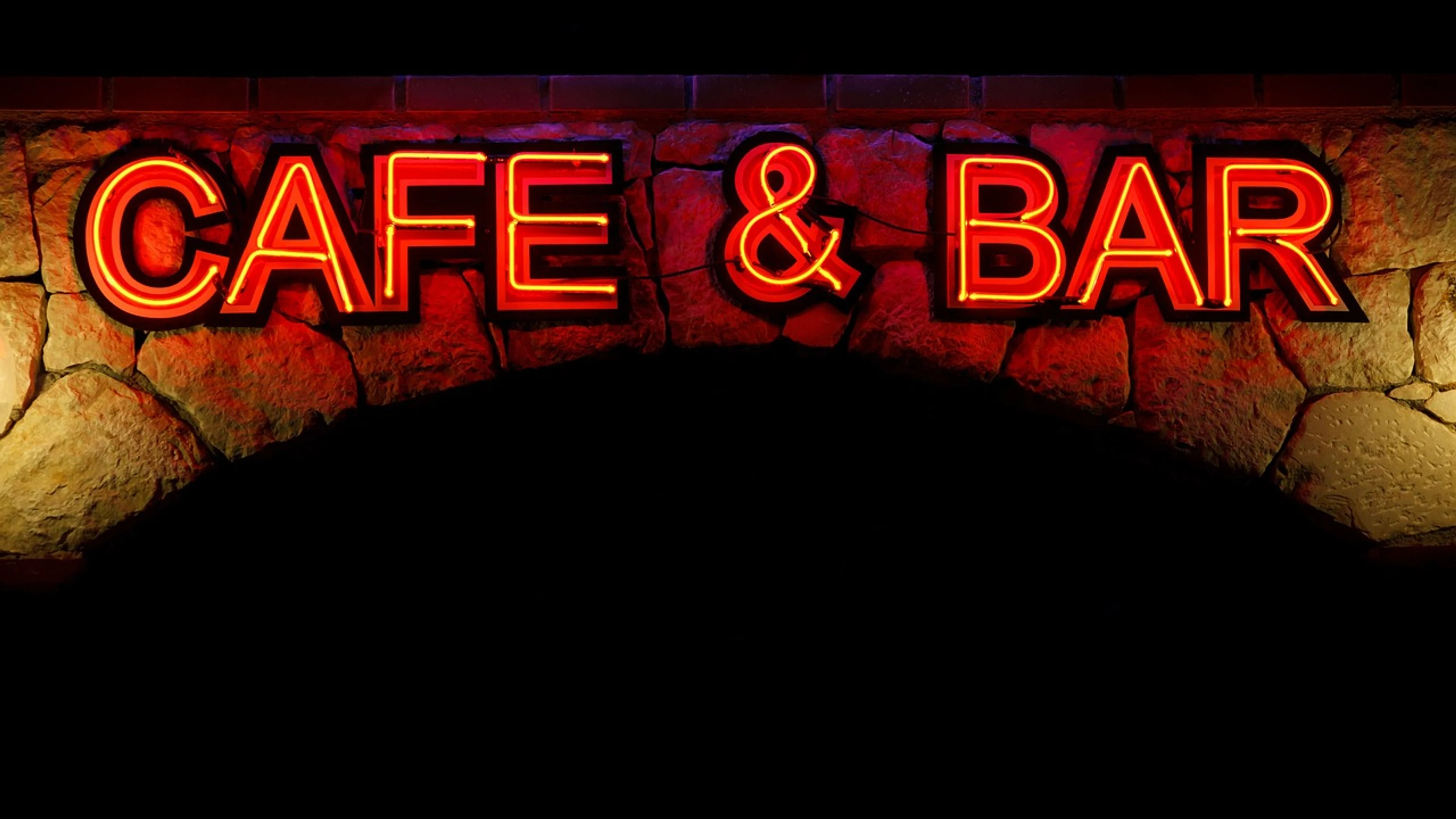 Alcohol bar café - free 4K Ultra HD neon wallpaper for desktop