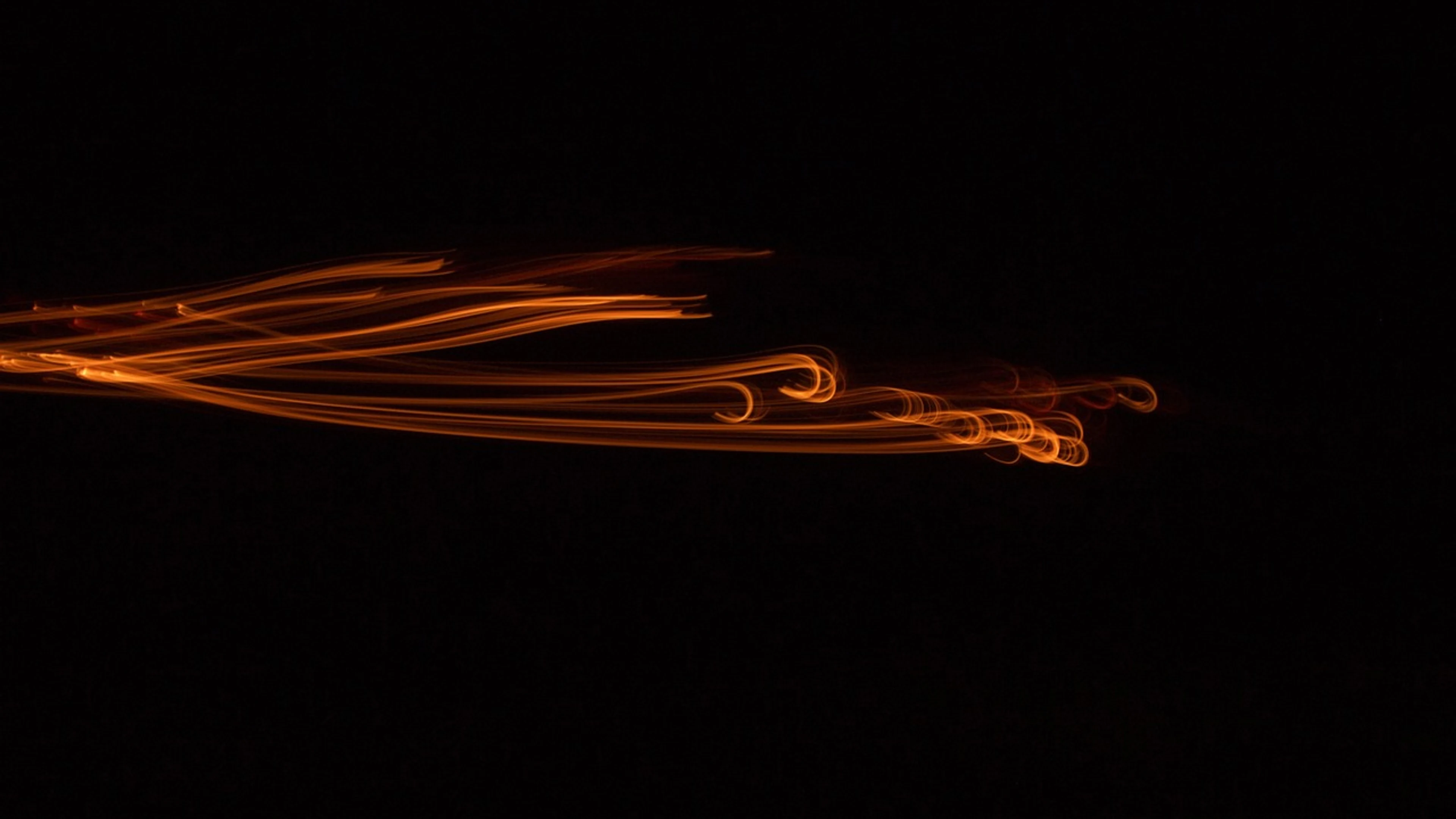 Fire black night - free 4K Ultra HD neon wallpaper for desktop