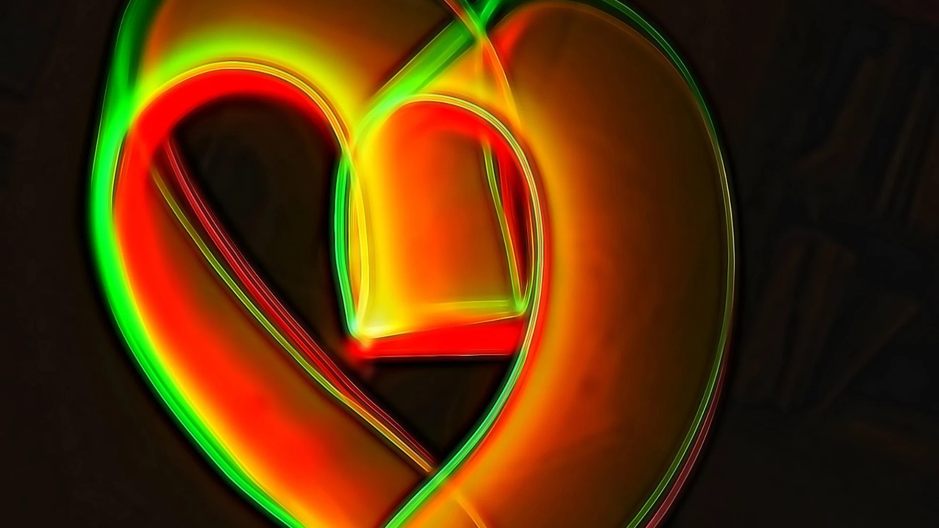 Heart light wallpaper hd - free hd neon wallpaper for desktop