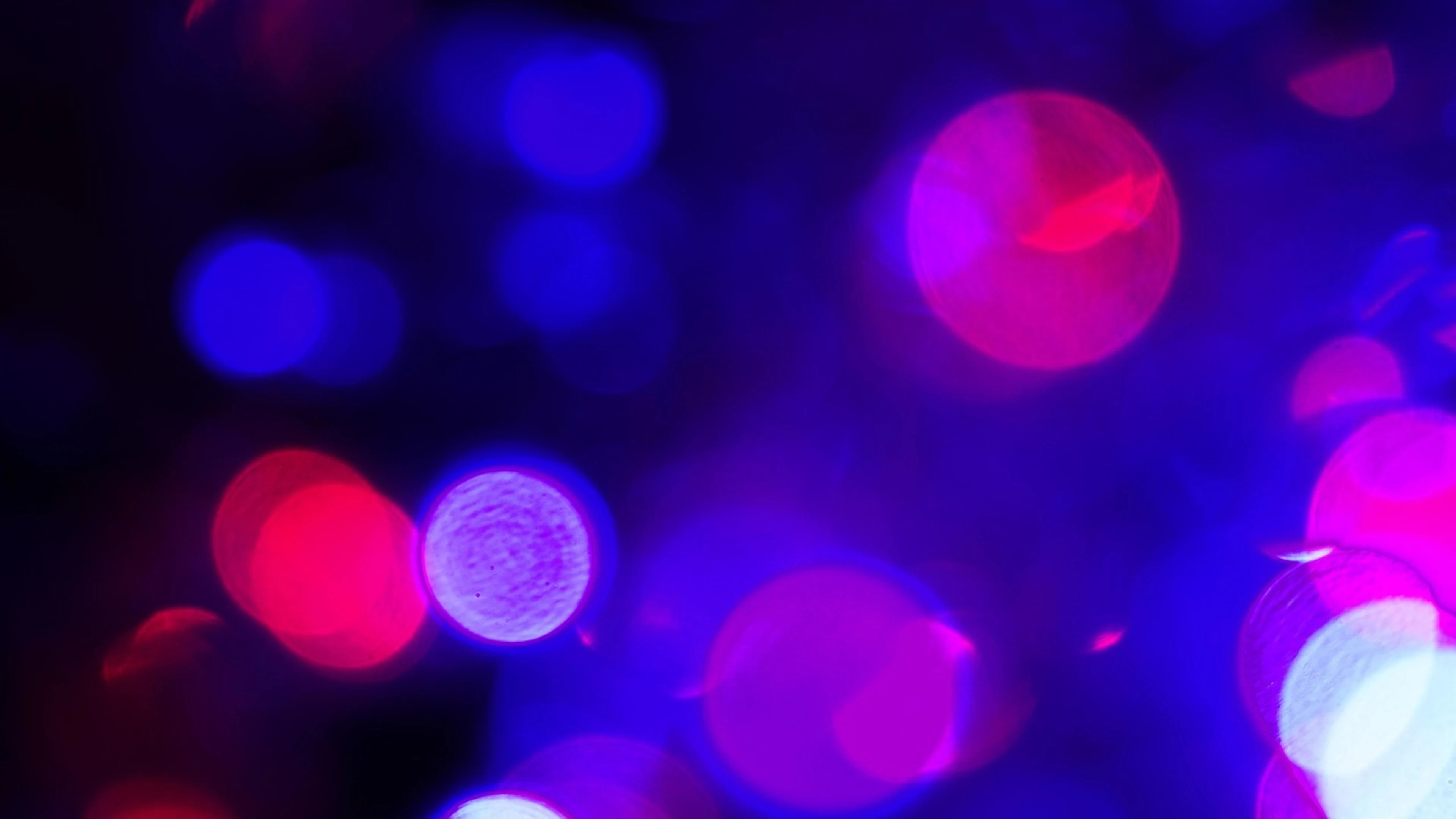 Lights bokeh blue - free 4K Ultra HD neon wallpaper for desktop