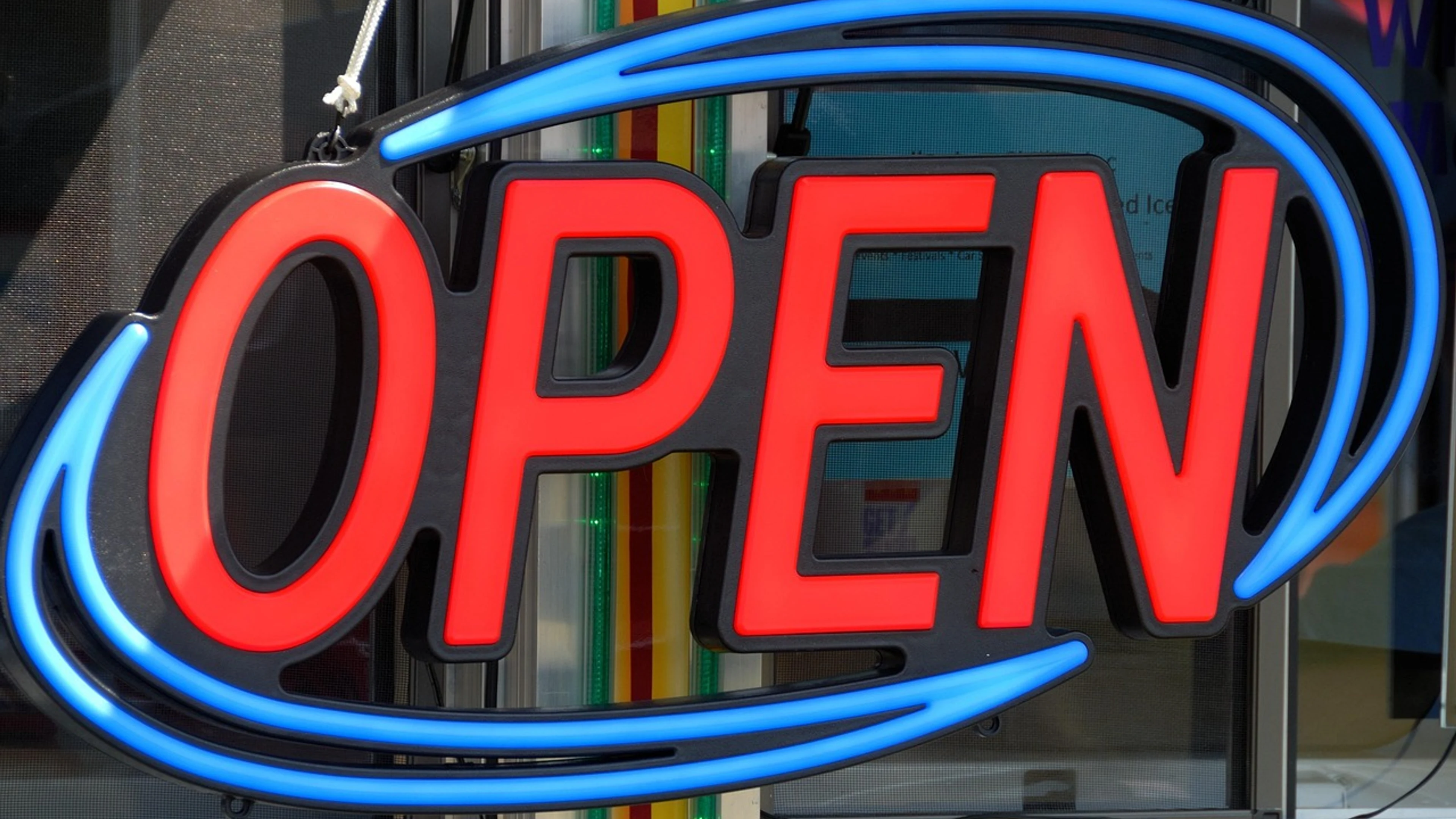 Open sign neon bright - free 4K Ultra HD neon wallpaper for desktop