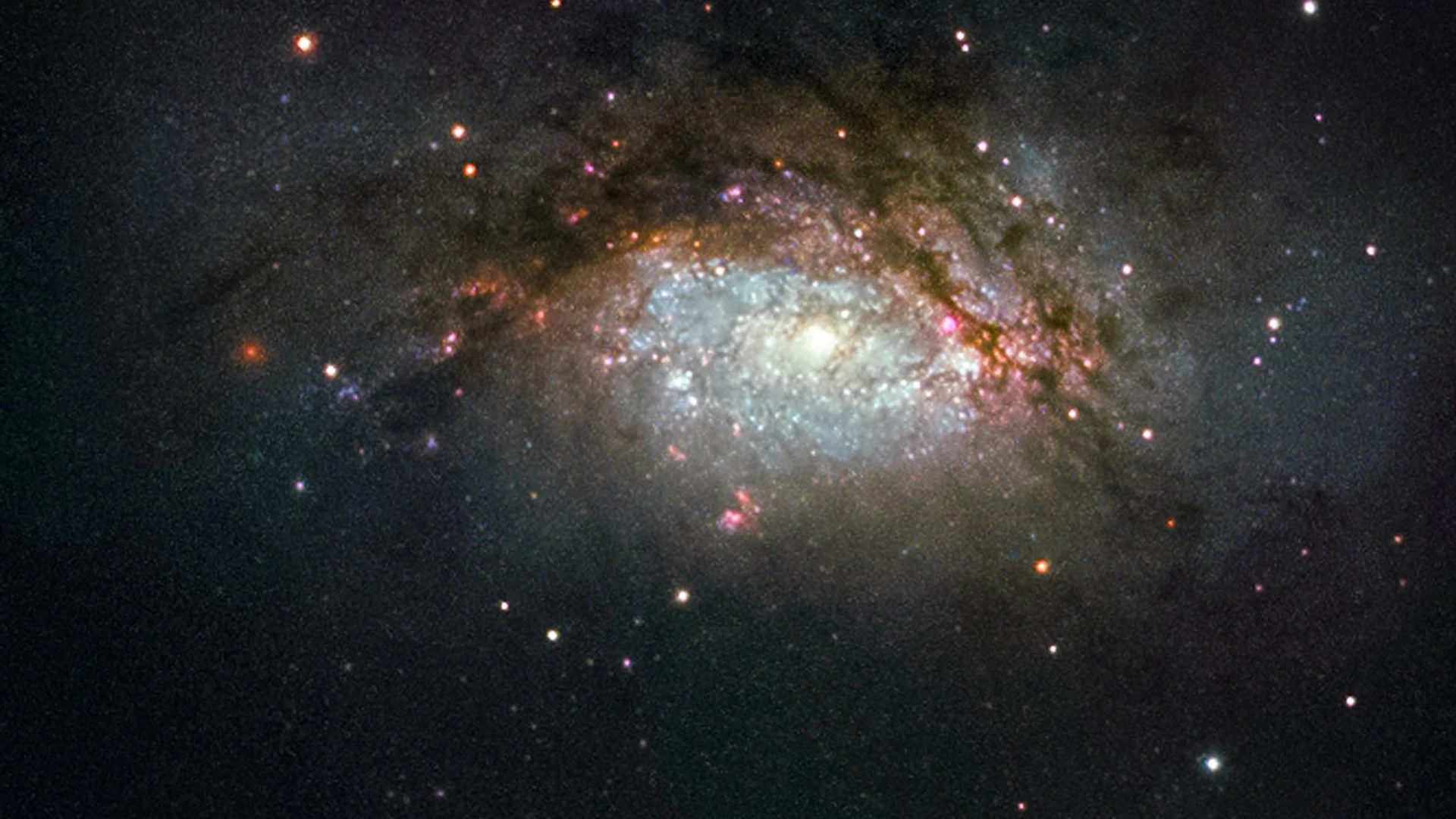 A galactic mega-merger - free hd space wallpaper for desktop