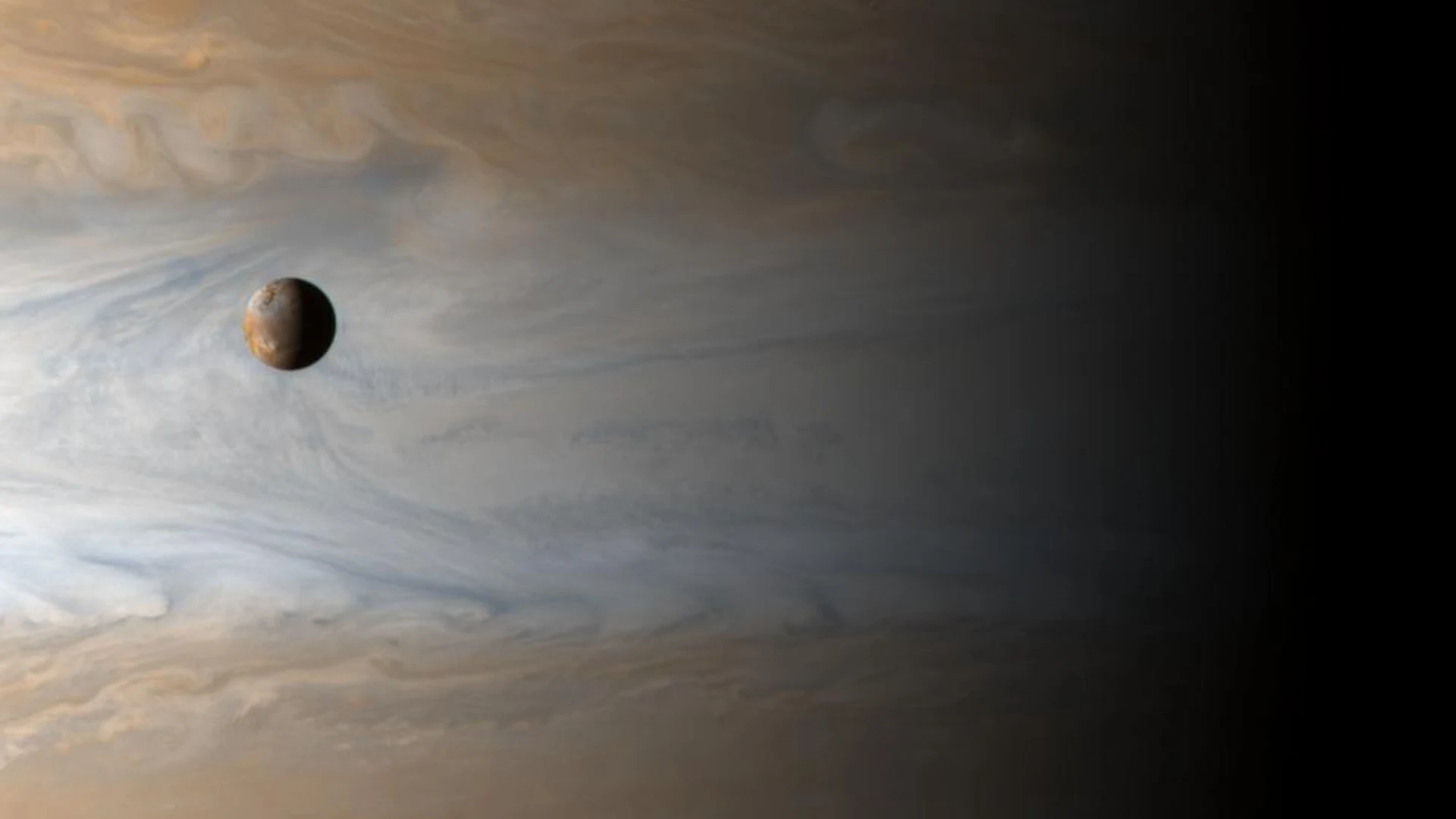 A New Year for Jupiter and Io - free hd space wallpaper for desktop