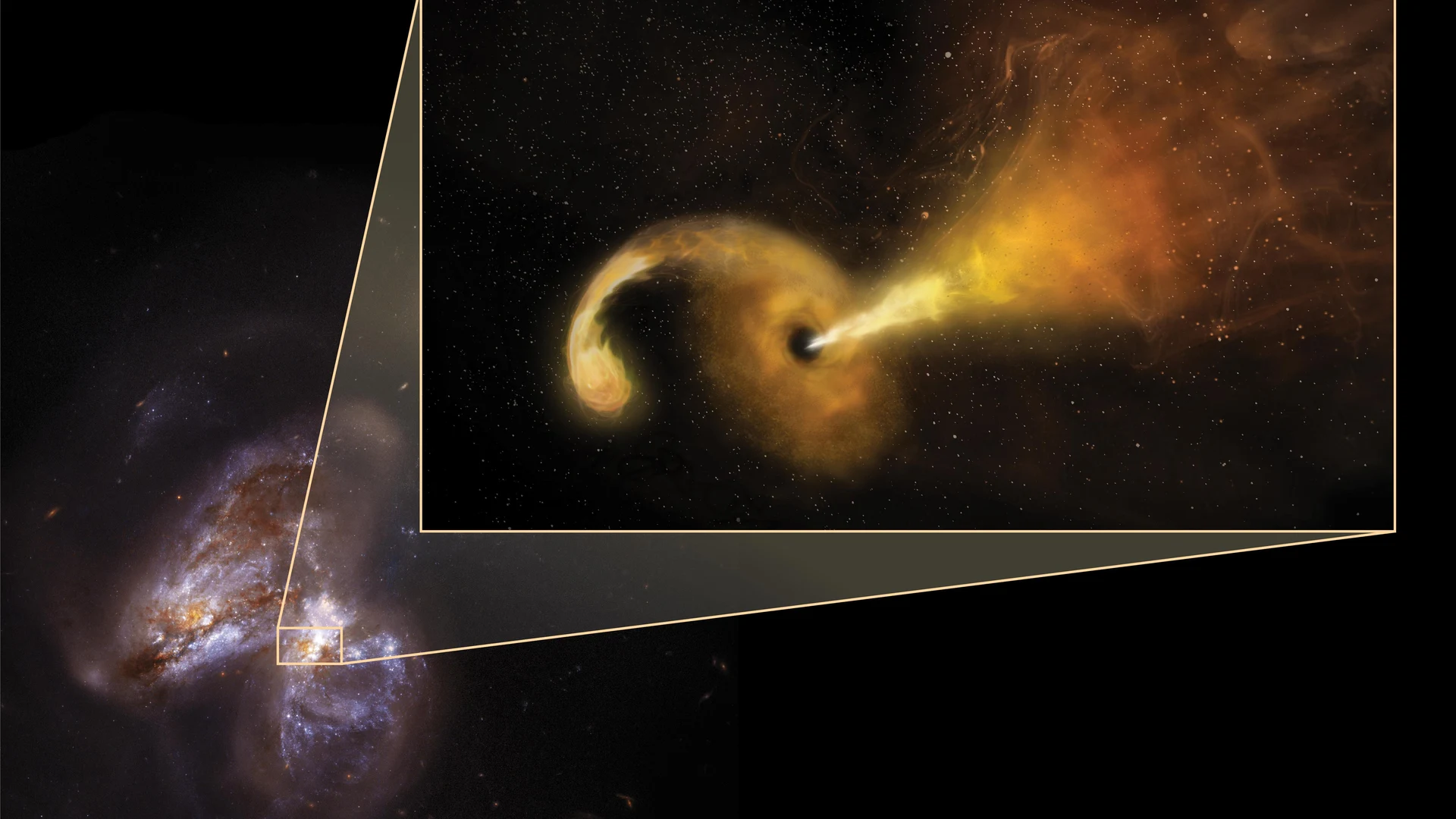 A Tidal Disruption Event in Arp299B - free hd space wallpaper for desktop