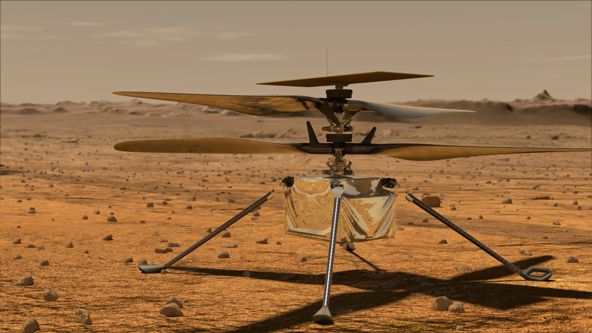 Artist's Concept: Mars Helicopter - free hd space wallpaper for desktop