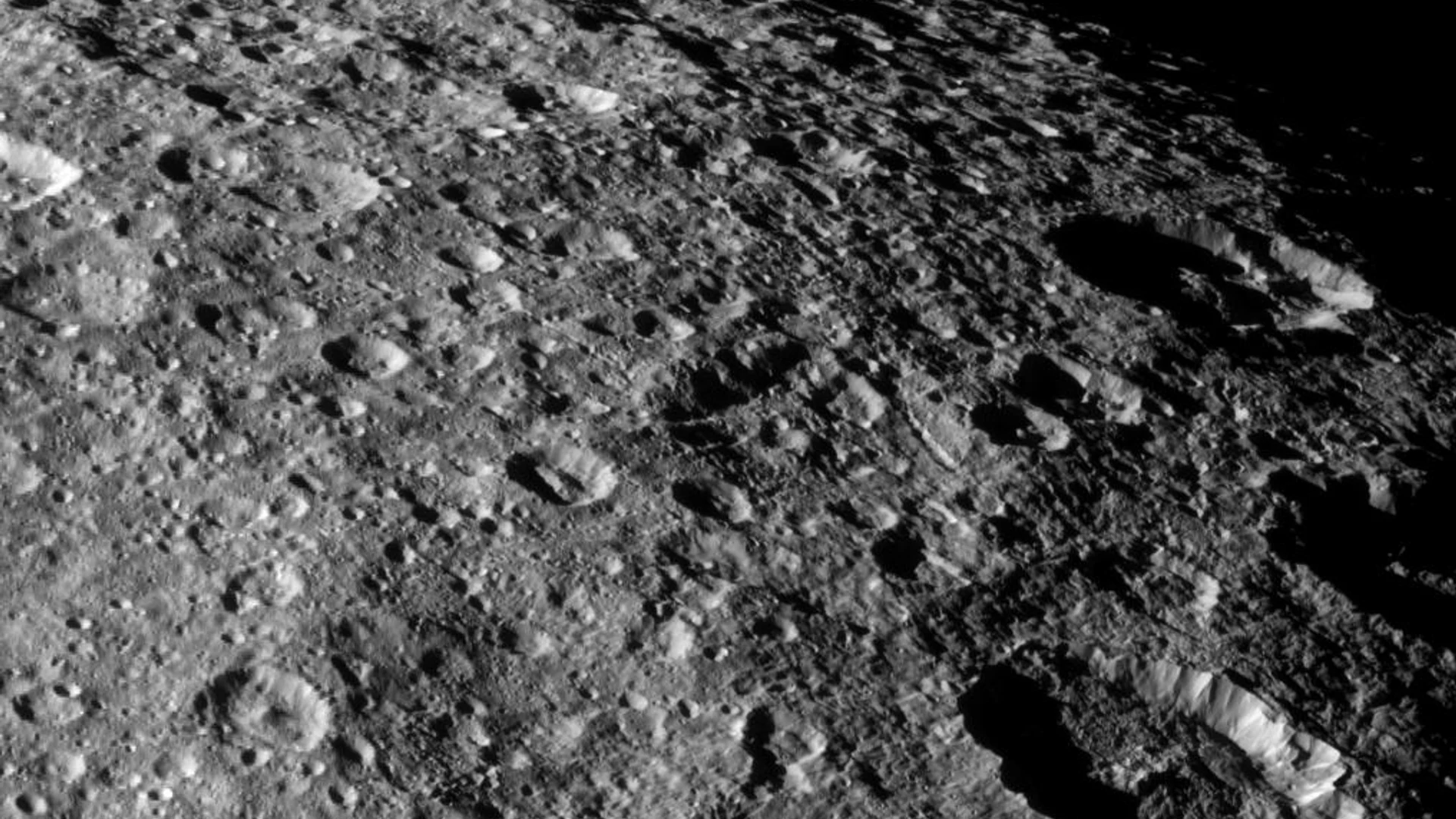 Bombarded Rhea - free hd space wallpaper for desktop