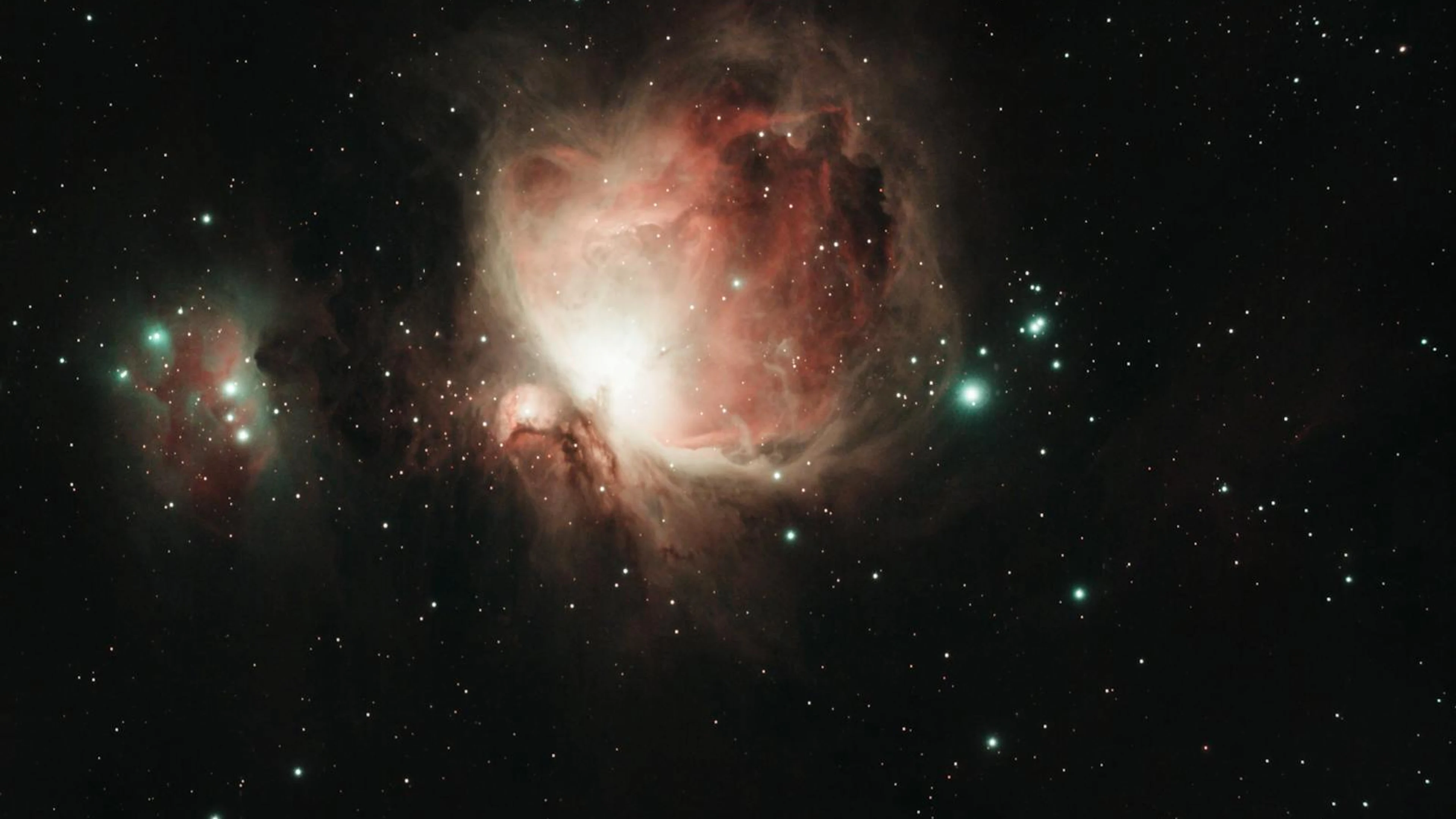 Capture of the Orion Nebula at night, highlighting celestial beauty and cosmic d - free 4K Ultra HD space wallpaper for desktop