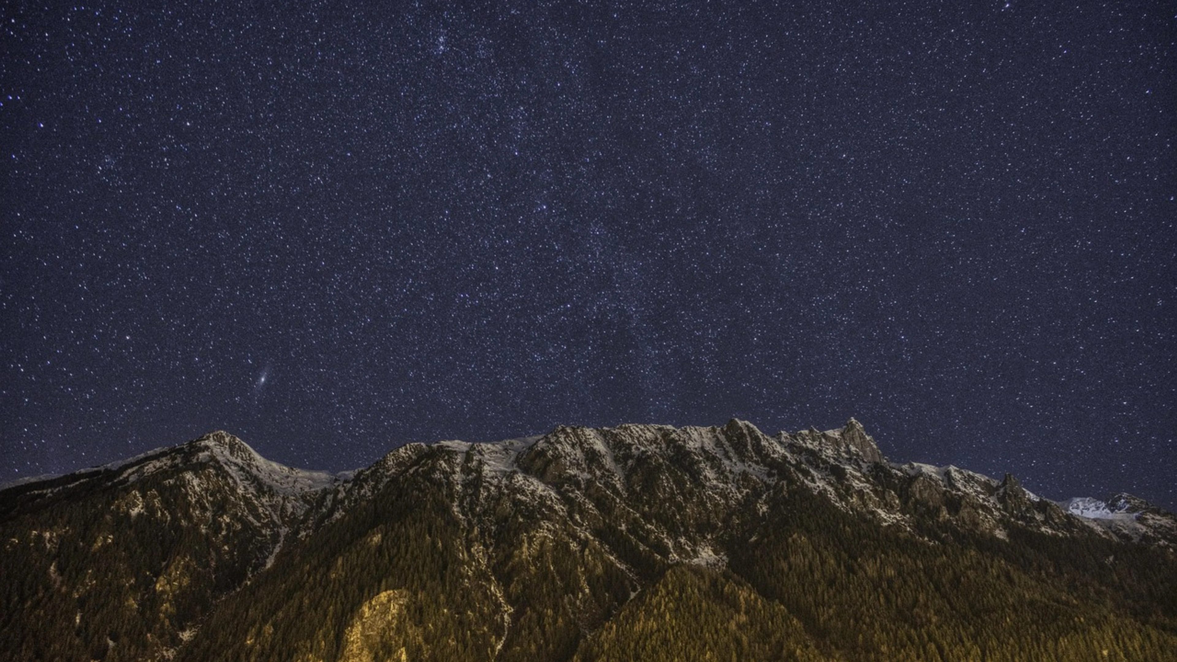 Chamonix nature milky way - free 4K Ultra HD space wallpaper for desktop