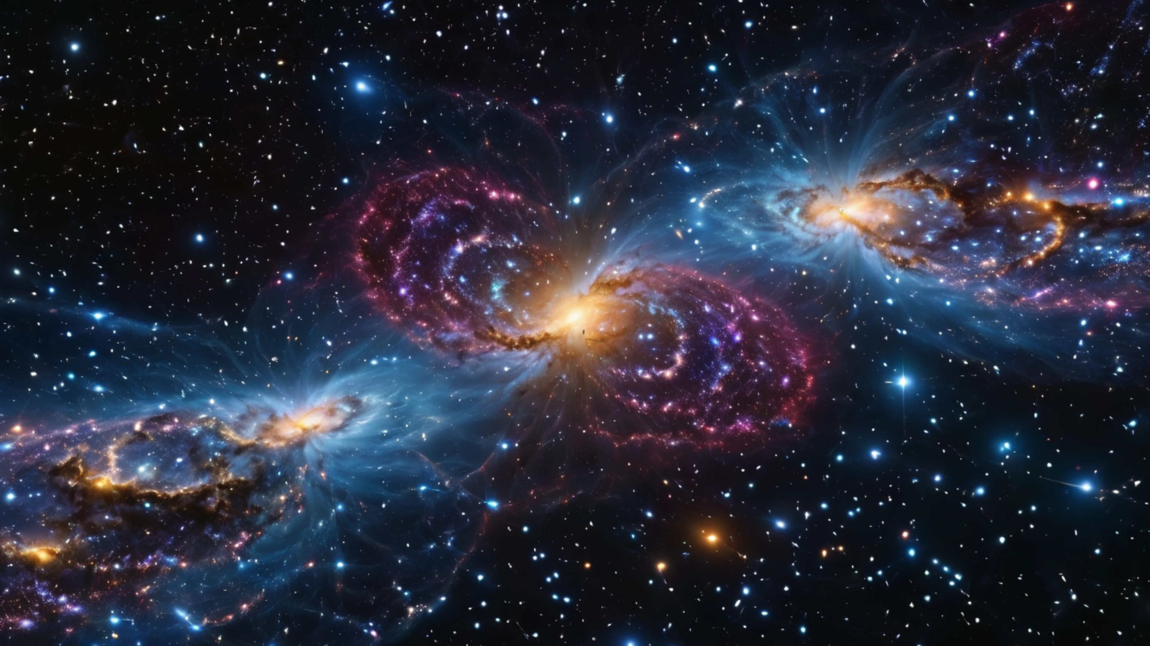 Cosmic Web Structure - free 4K Ultra HD space wallpaper for desktop