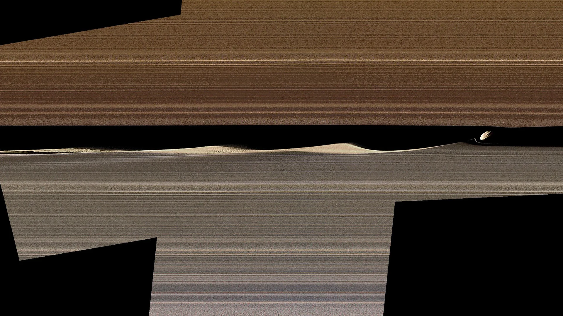 Embedded Moons Sculpt Saturn's Rings - free hd space wallpaper for desktop