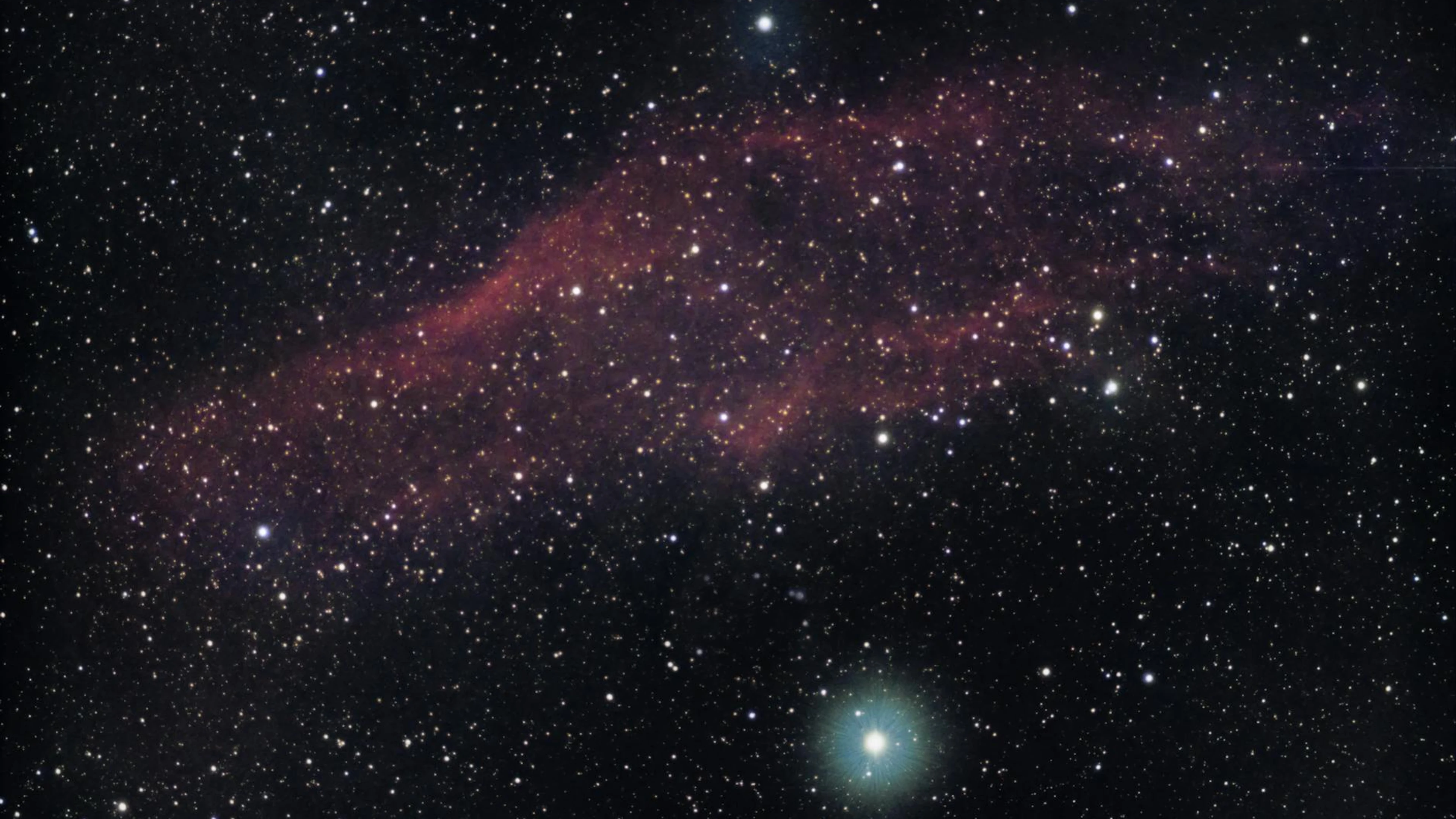 Explore the vibrant colors and stars of a cosmic nebula in deep space. - free 4K Ultra HD space wallpaper for desktop