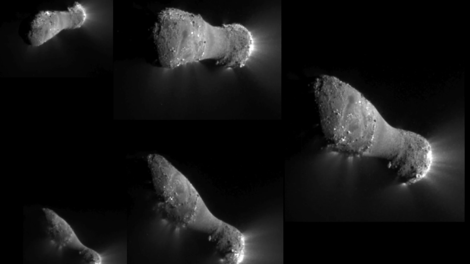 Flying Under Comet Hartley 2 - free hd space wallpaper for desktop