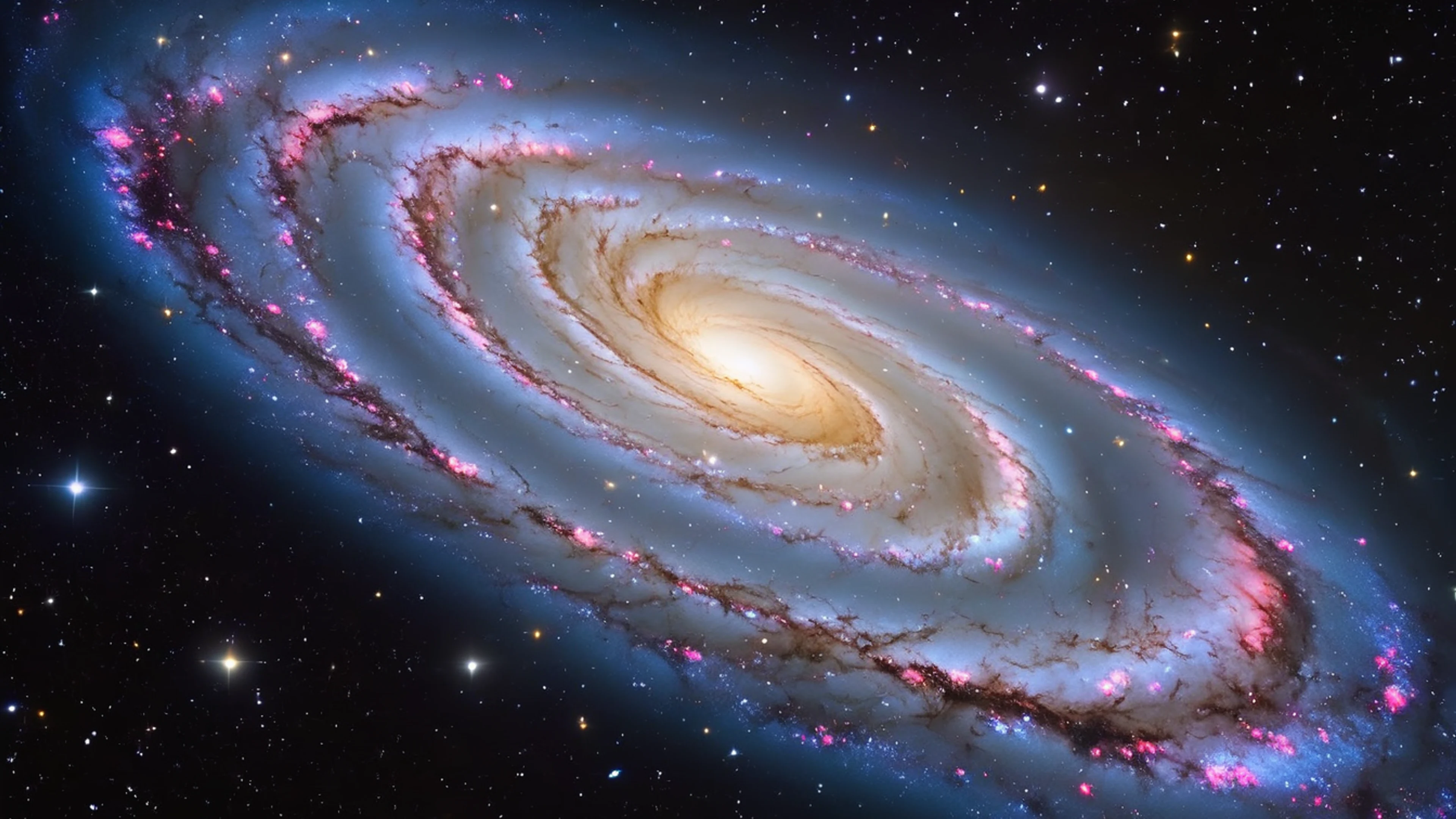 Galaxy Spiral Arms - free 4K Ultra HD space wallpaper for desktop