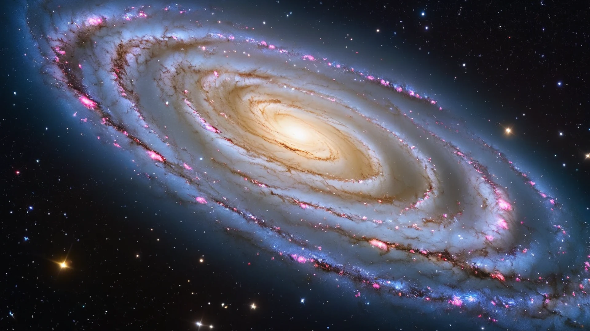 Galaxy Spiral Arms - free hd space wallpaper for desktop