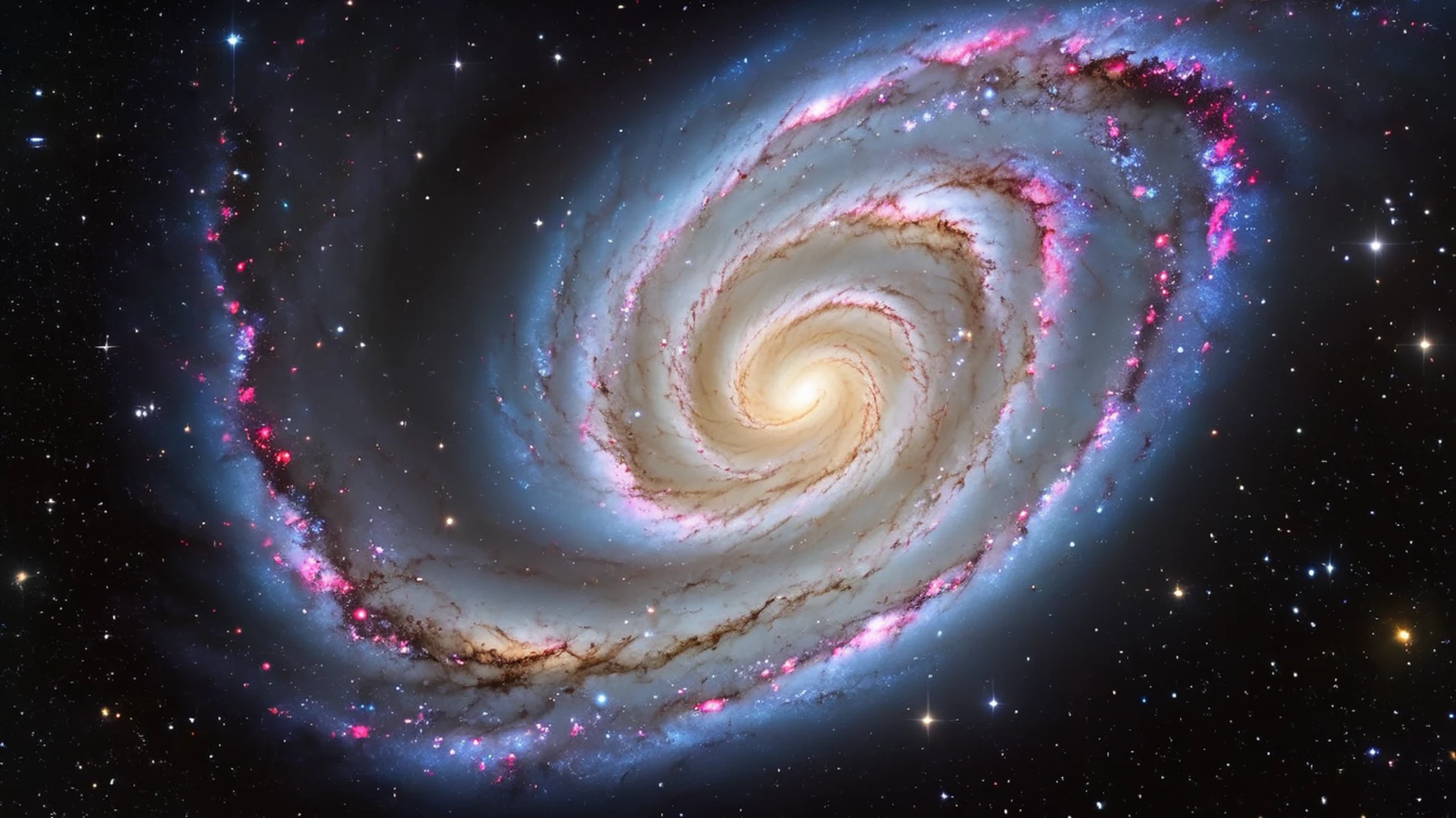 Galaxy Spiral Arms - free hd space wallpaper for desktop