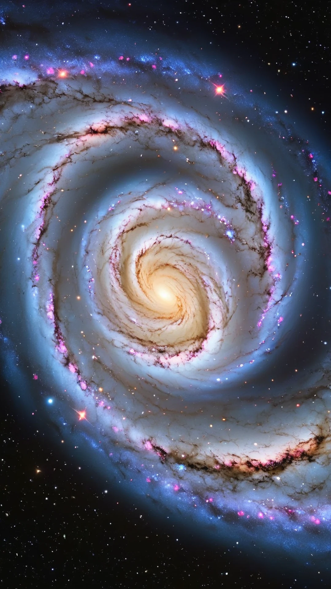 Galaxy Spiral Arms - free Phone space wallpaper for phone
