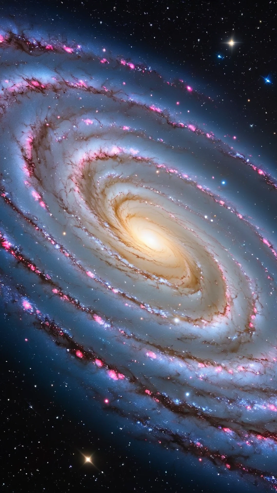 Galaxy Spiral Arms - free Phone space wallpaper for phone