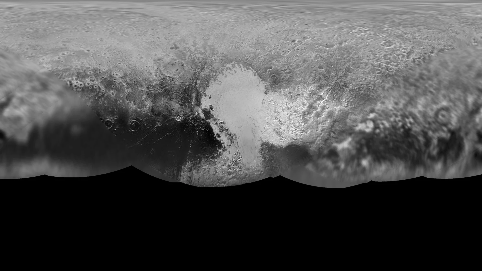 Global Map of Pluto - free hd space wallpaper for desktop
