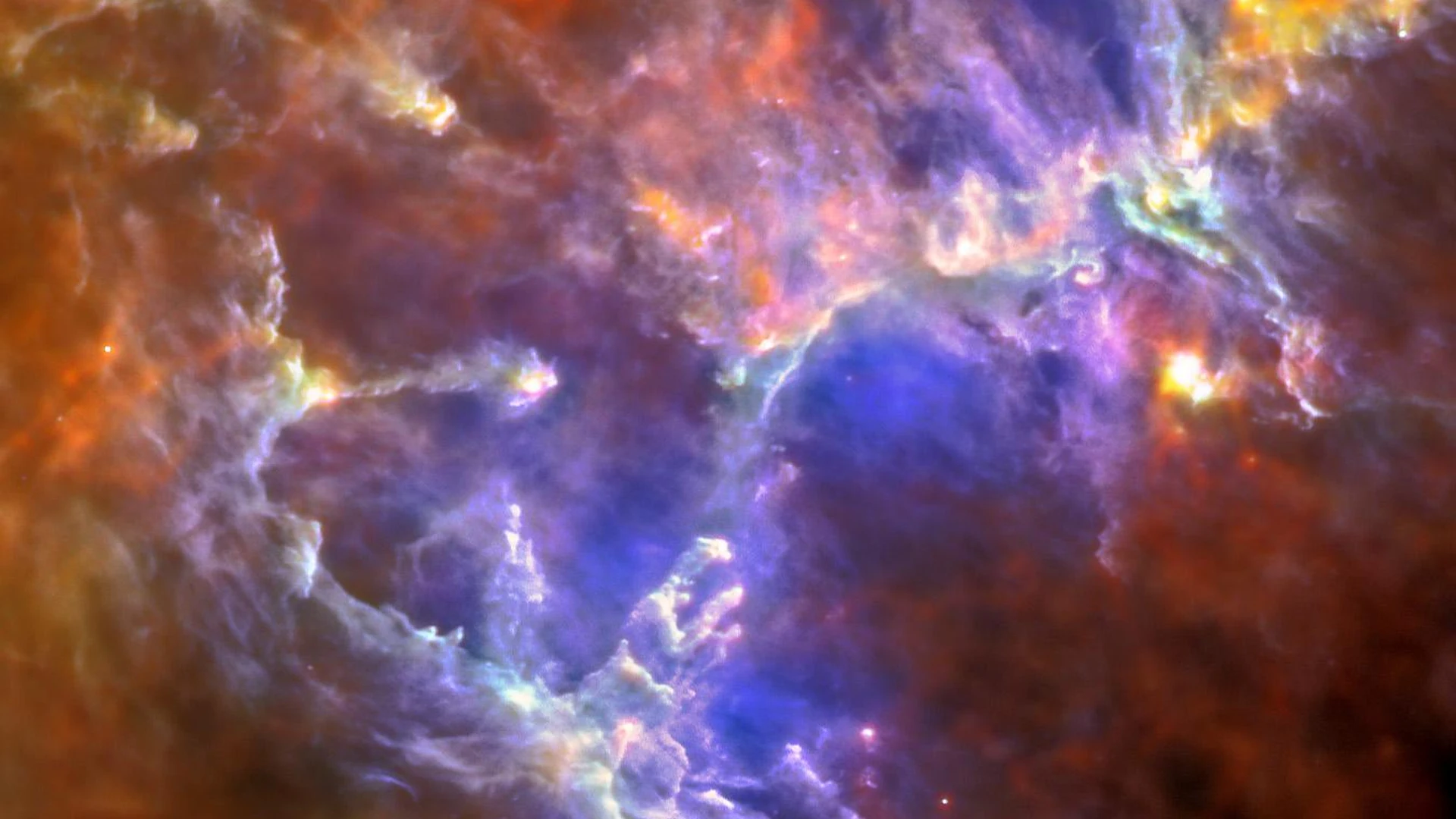 Herschel Sees Through Ghostly Pillars - free hd space wallpaper for desktop