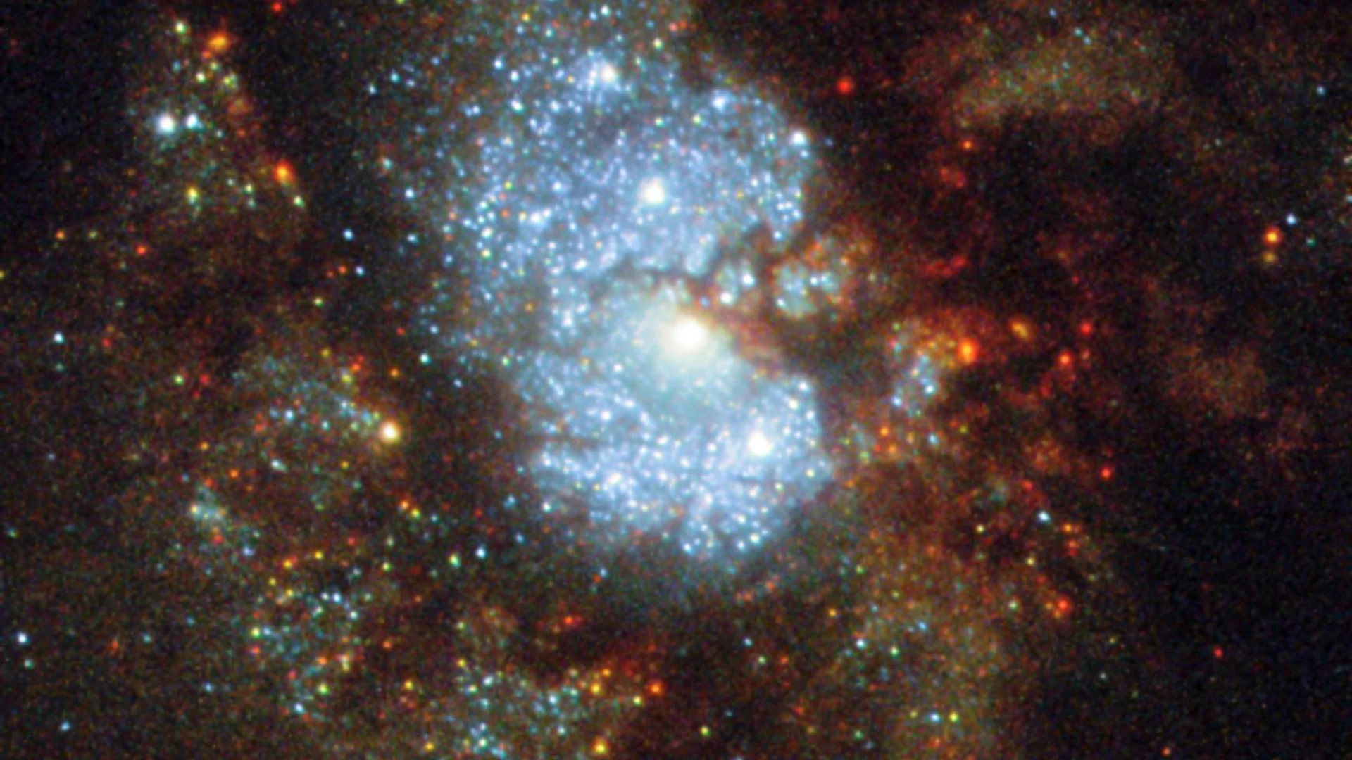 Hubble’s Hidden Galaxy - free hd space wallpaper for desktop