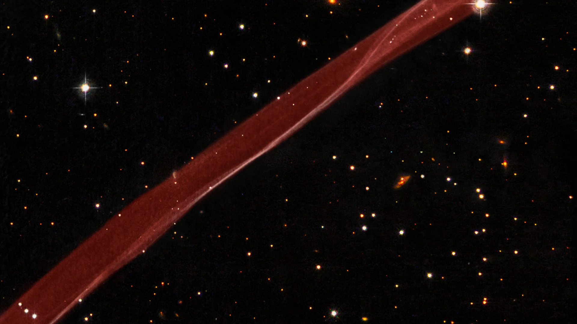 Hubble Sees Stars and a Stripe in Celestial Fireworks - free hd space wallpaper for desktop